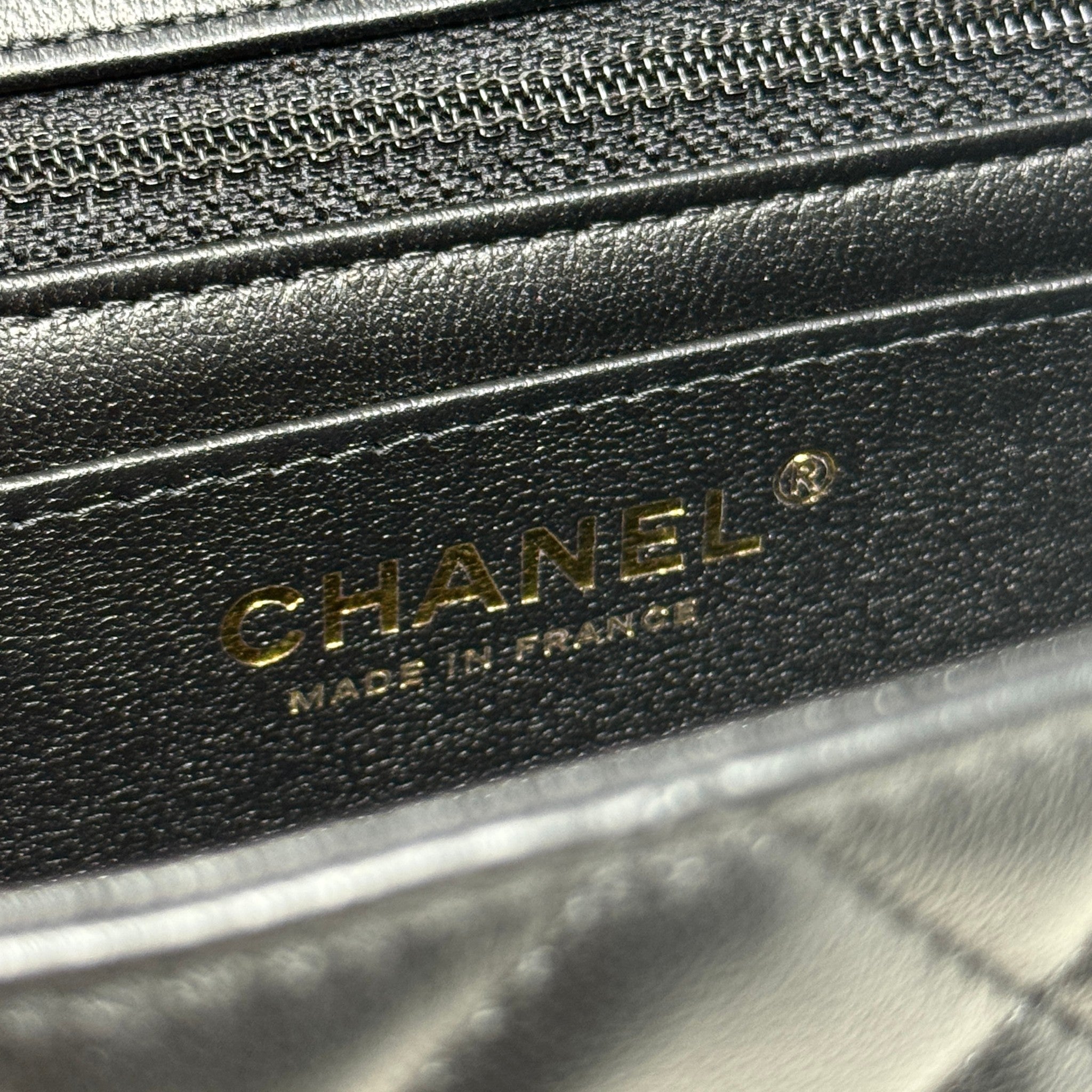 Chanel Black Lambskin Mini Classic Handbag
