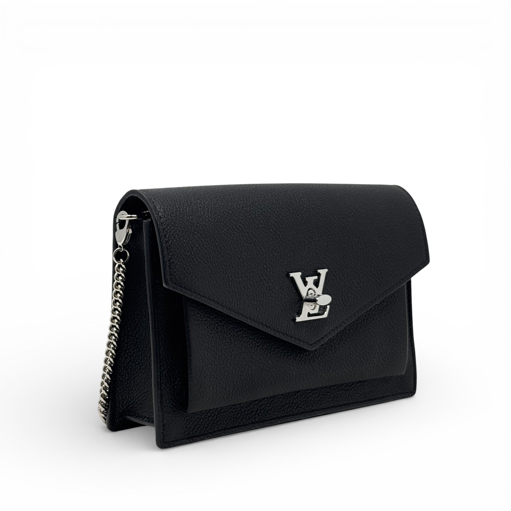 Louis Vuitton Black MylockMe Chain Pochette