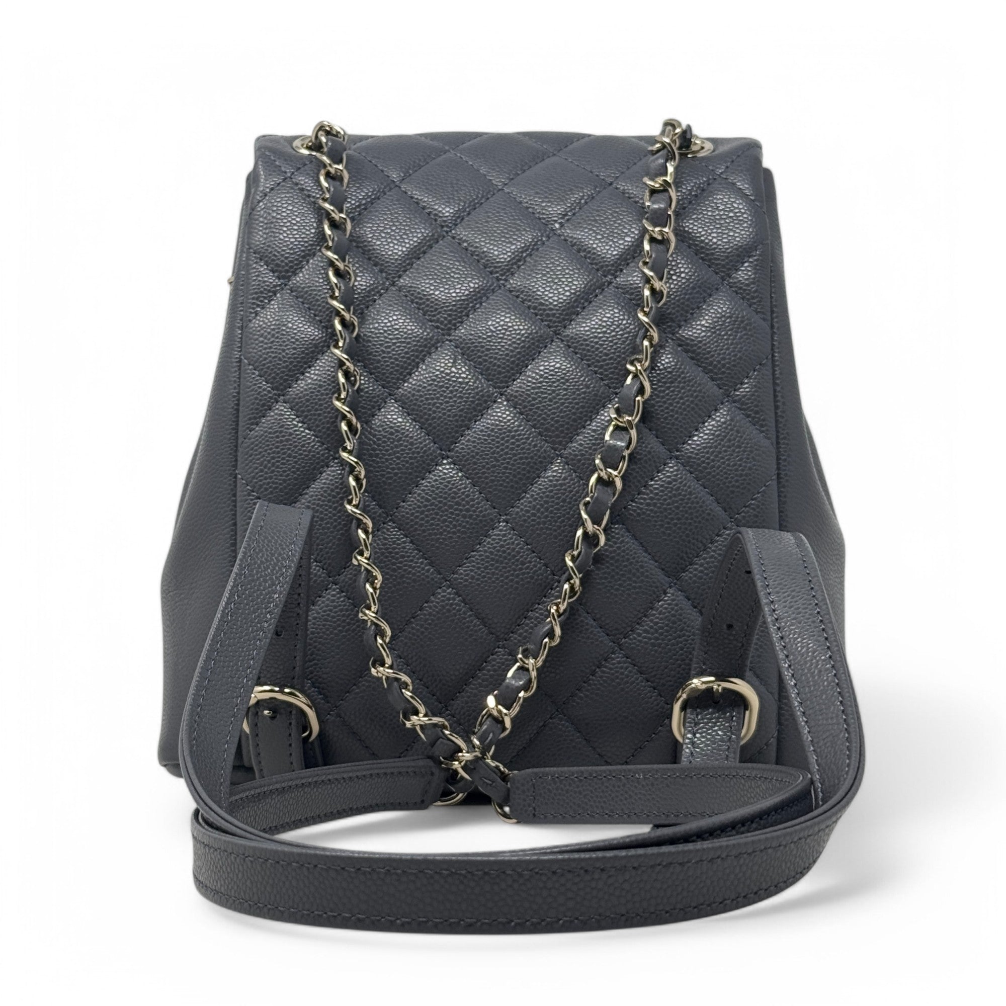 Chanel Grey Mini Duma Pockets Backpack