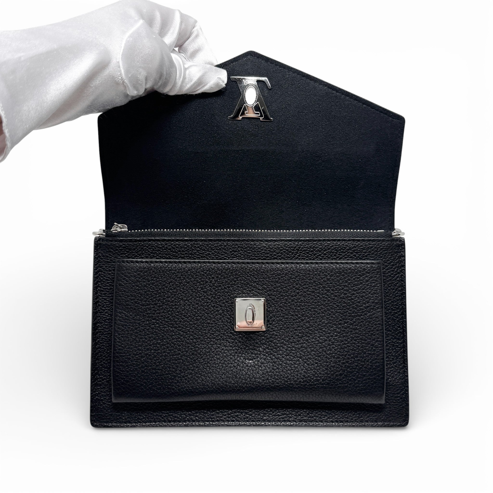 Louis Vuitton Black MylockMe Chain Pochette