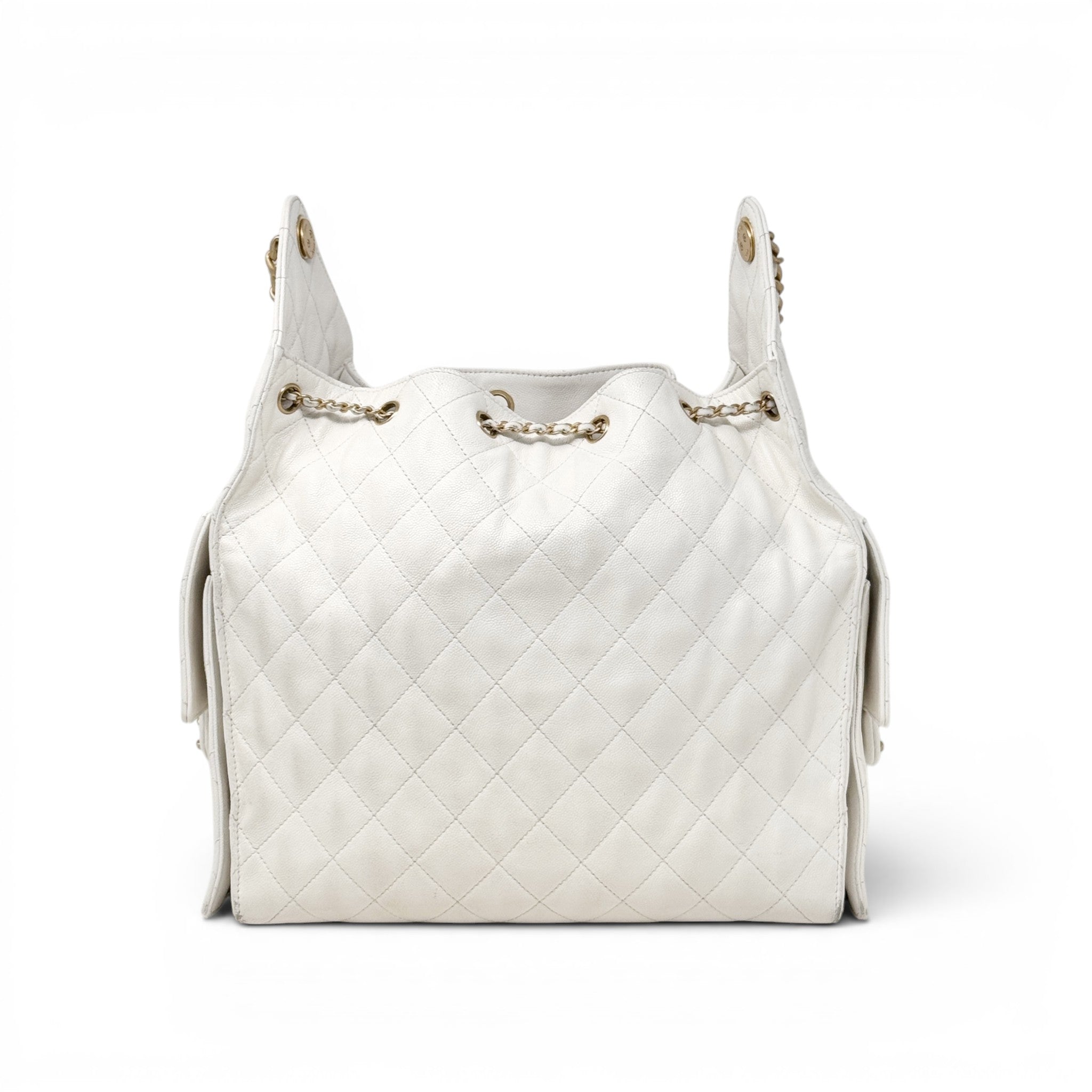CHANEL White 25 Small Handbag