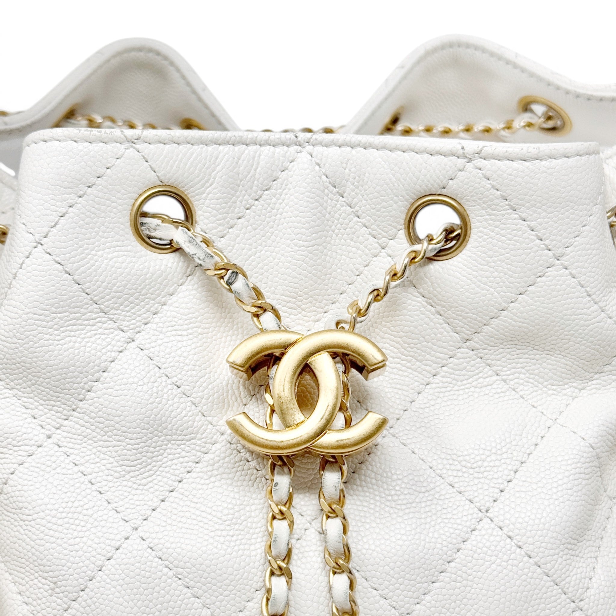 CHANEL White 25 Small Handbag