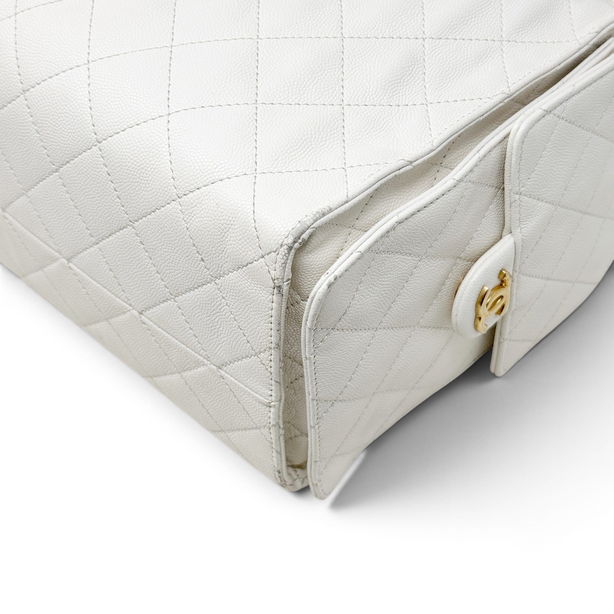 CHANEL White 25 Small Handbag