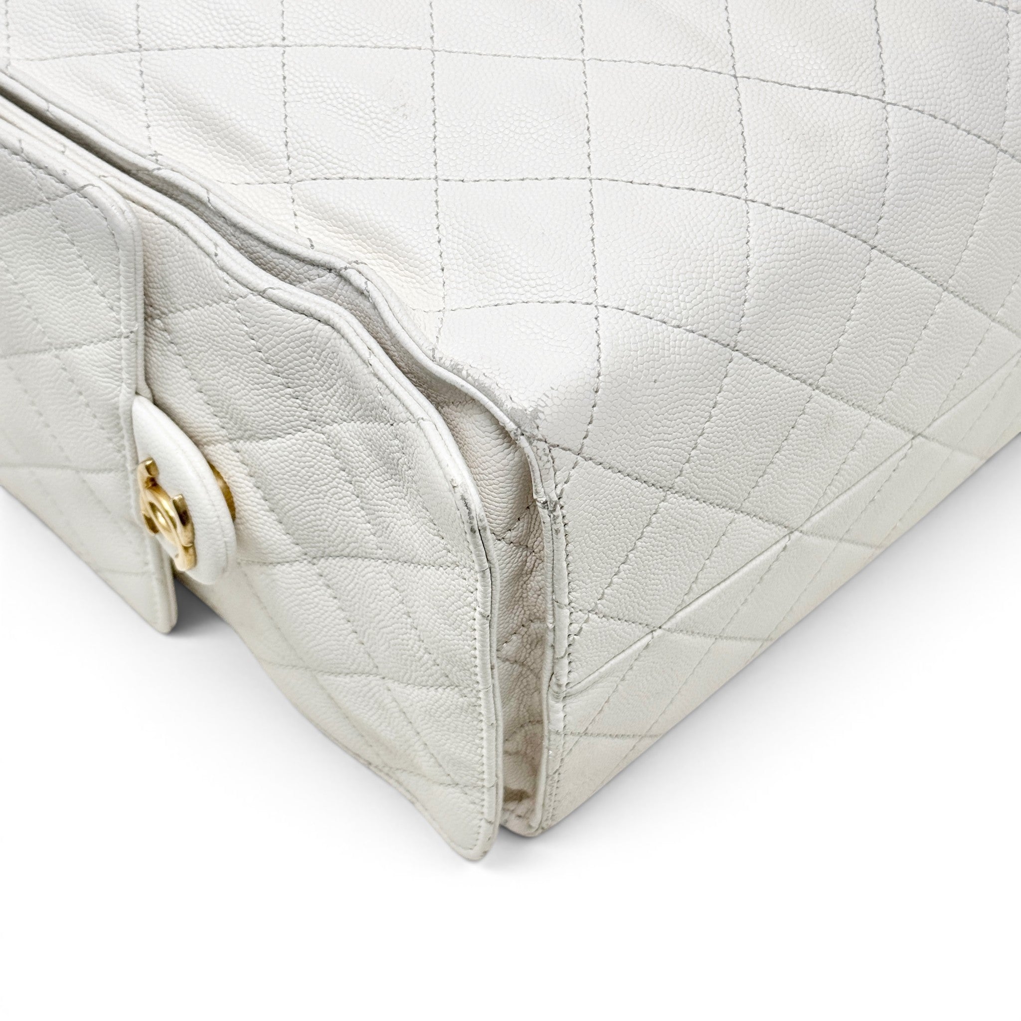 CHANEL White 25 Small Handbag