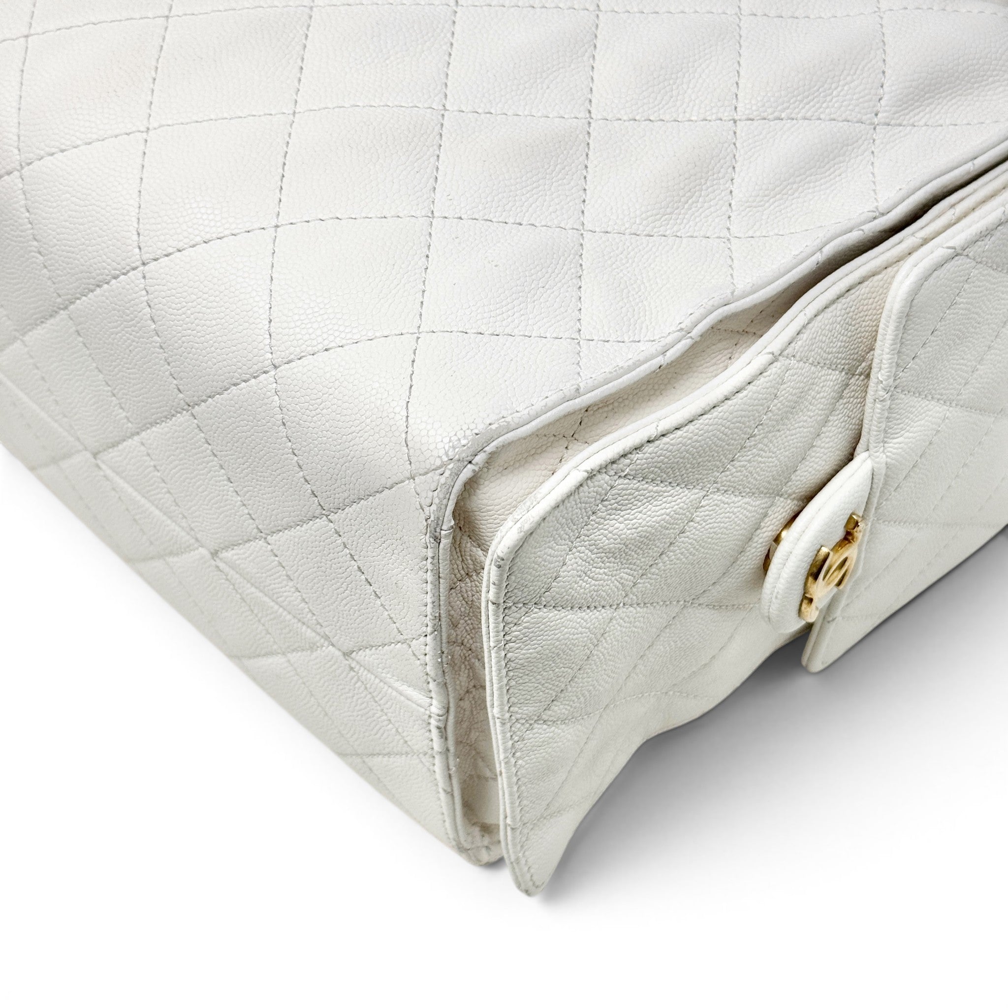 CHANEL White 25 Small Handbag
