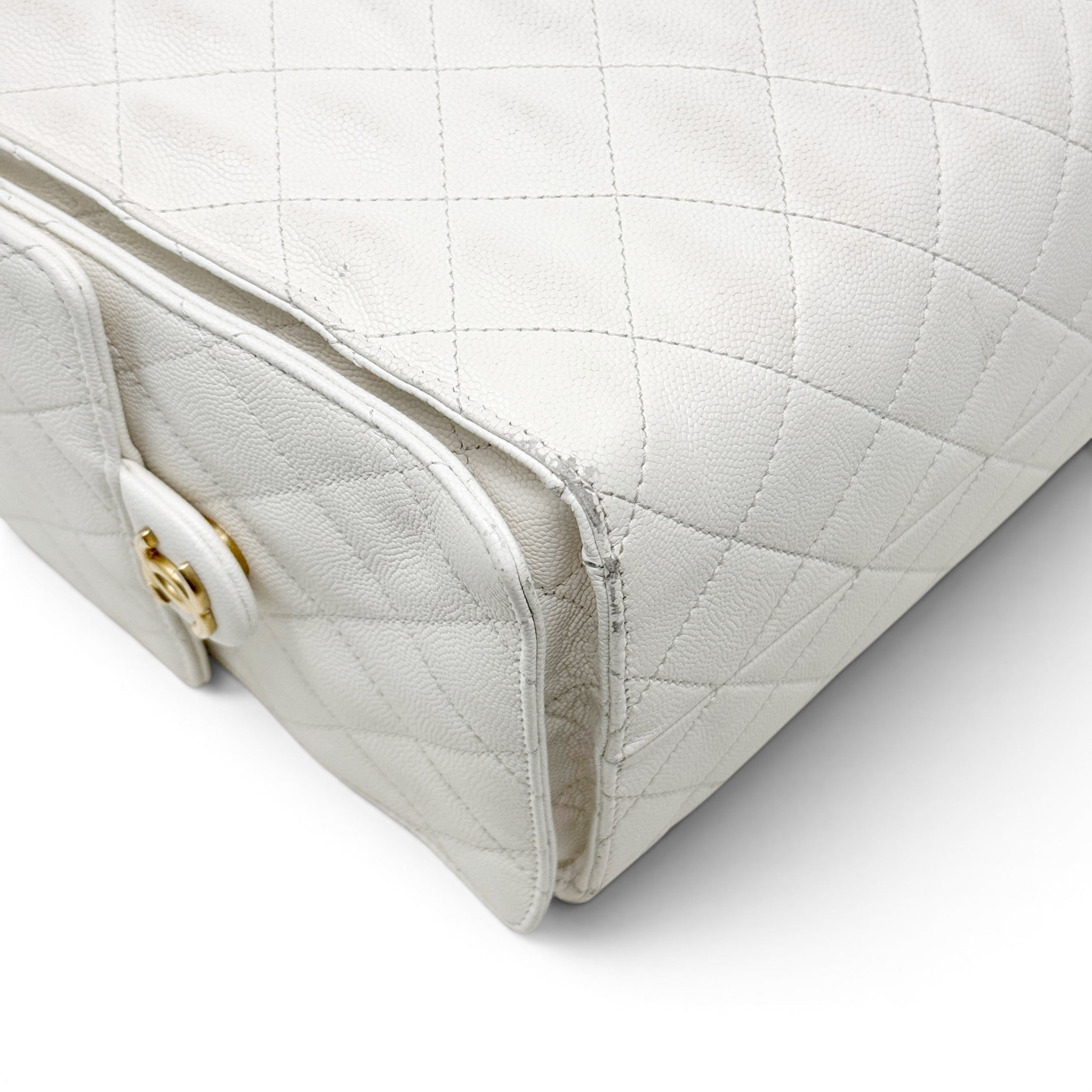 CHANEL White 25 Small Handbag