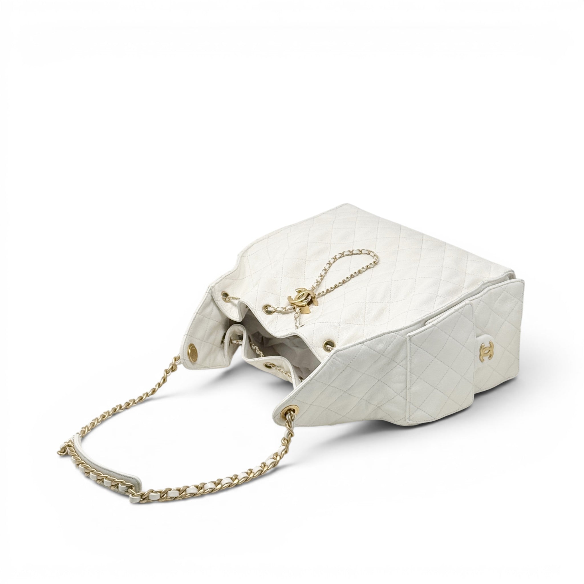 CHANEL White 25 Small Handbag