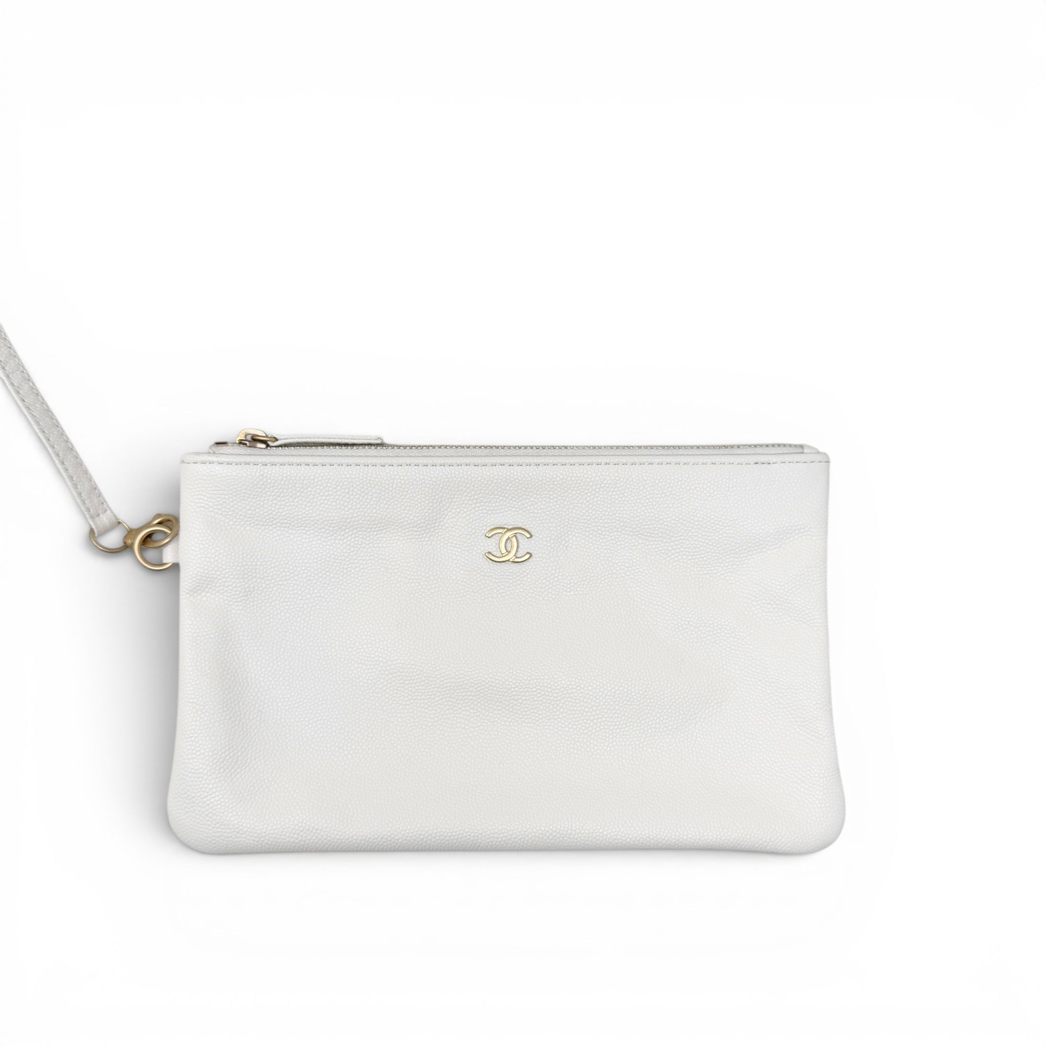 CHANEL White 25 Small Handbag