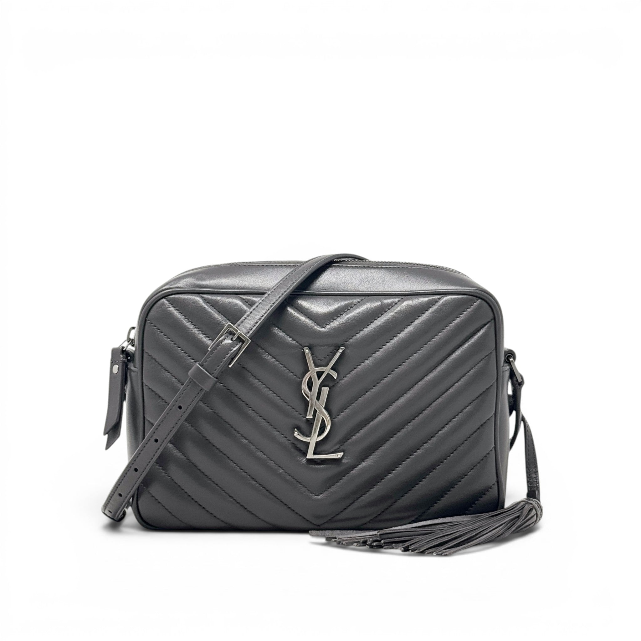 Saint Laurent Grey Lou Camera Bag