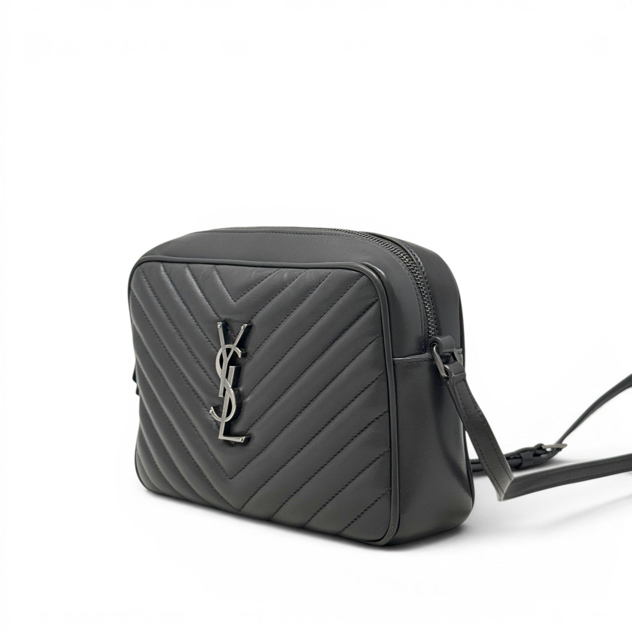 Saint Laurent Grey Lou Camera Bag