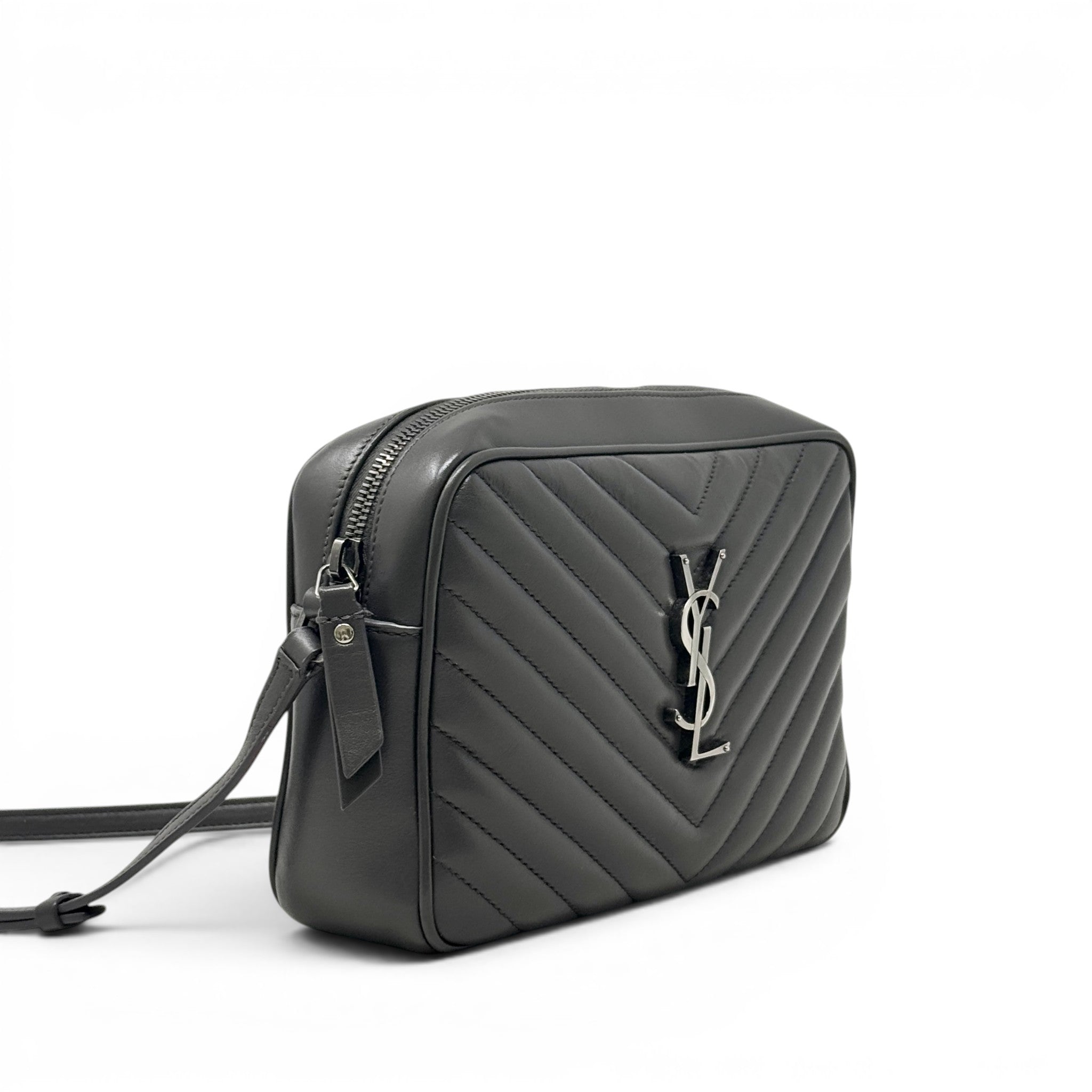 Saint Laurent Grey Lou Camera Bag