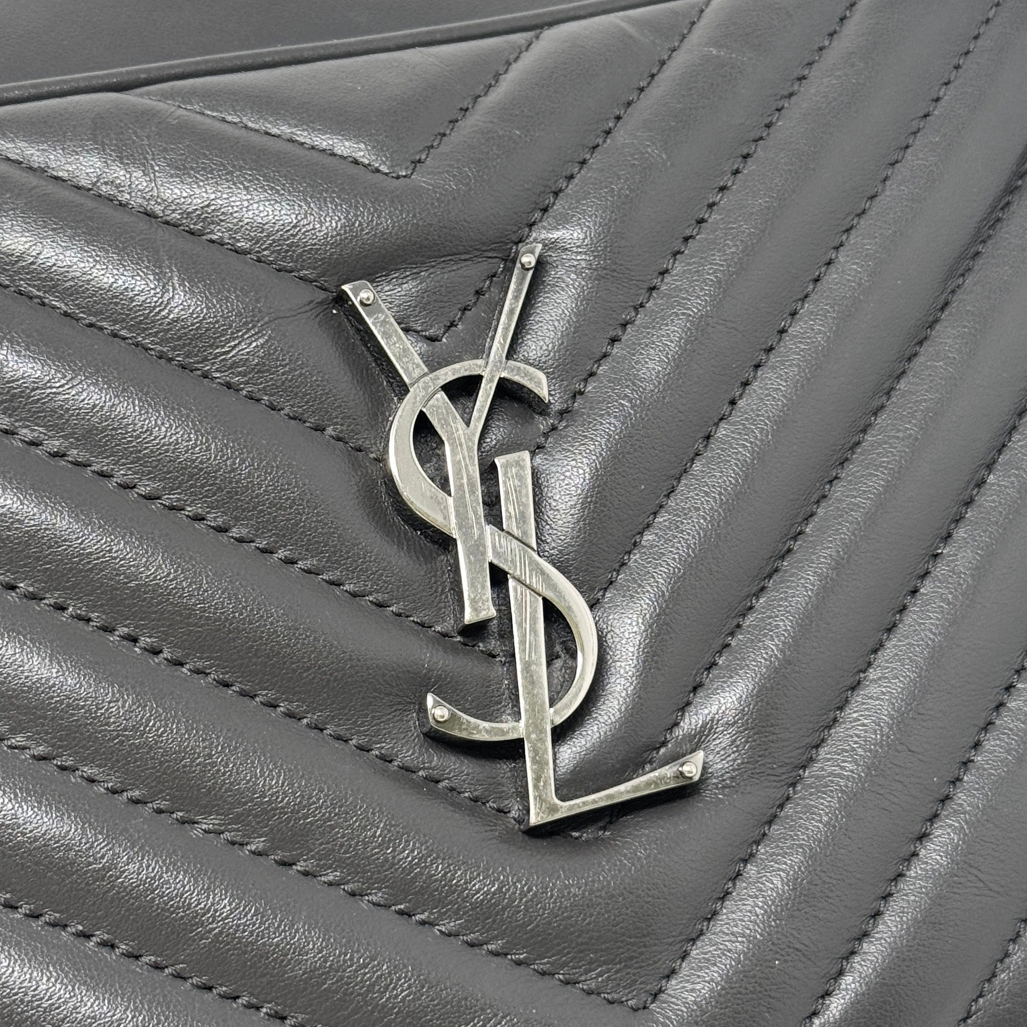 Saint Laurent Grey Lou Camera Bag