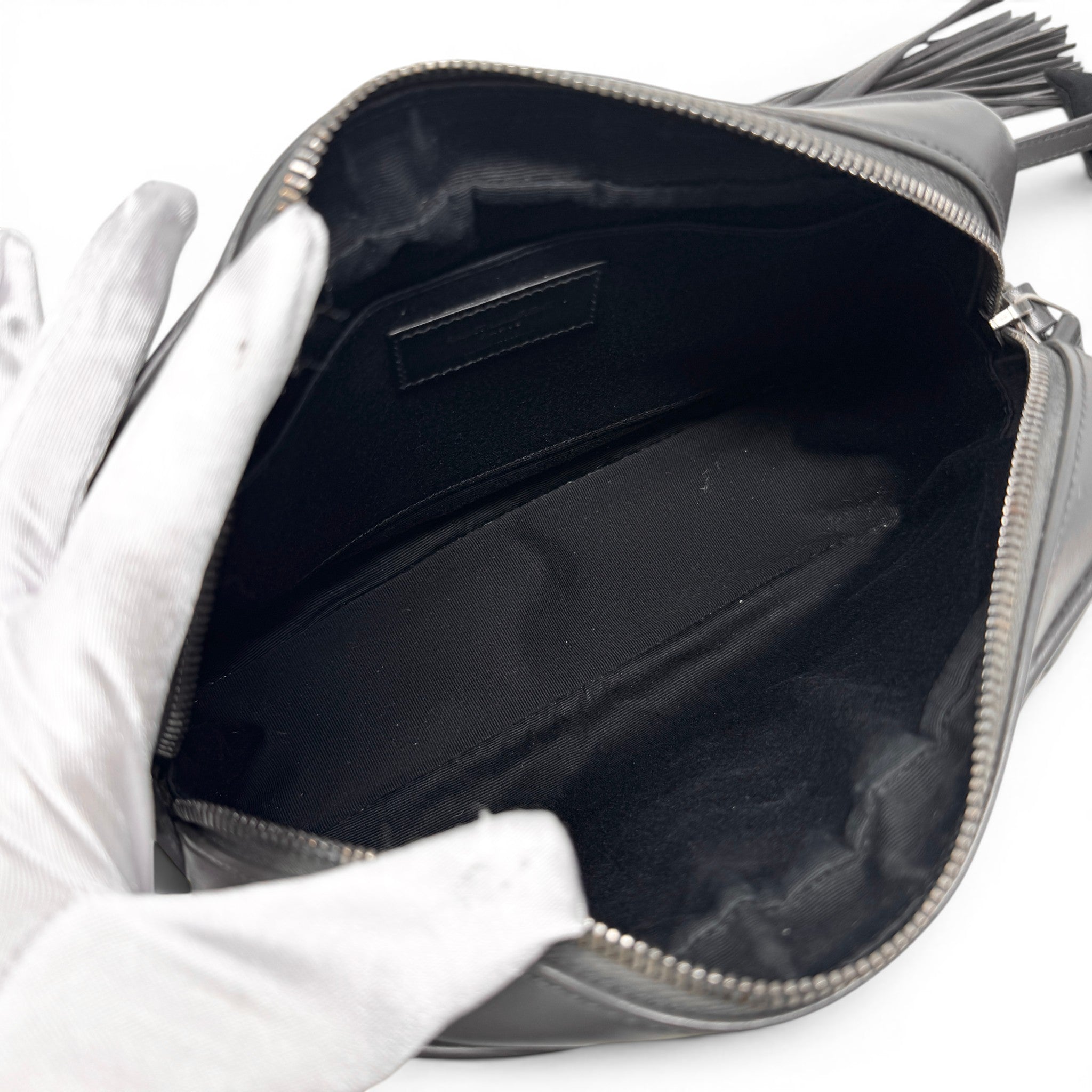 Saint Laurent Grey Lou Camera Bag