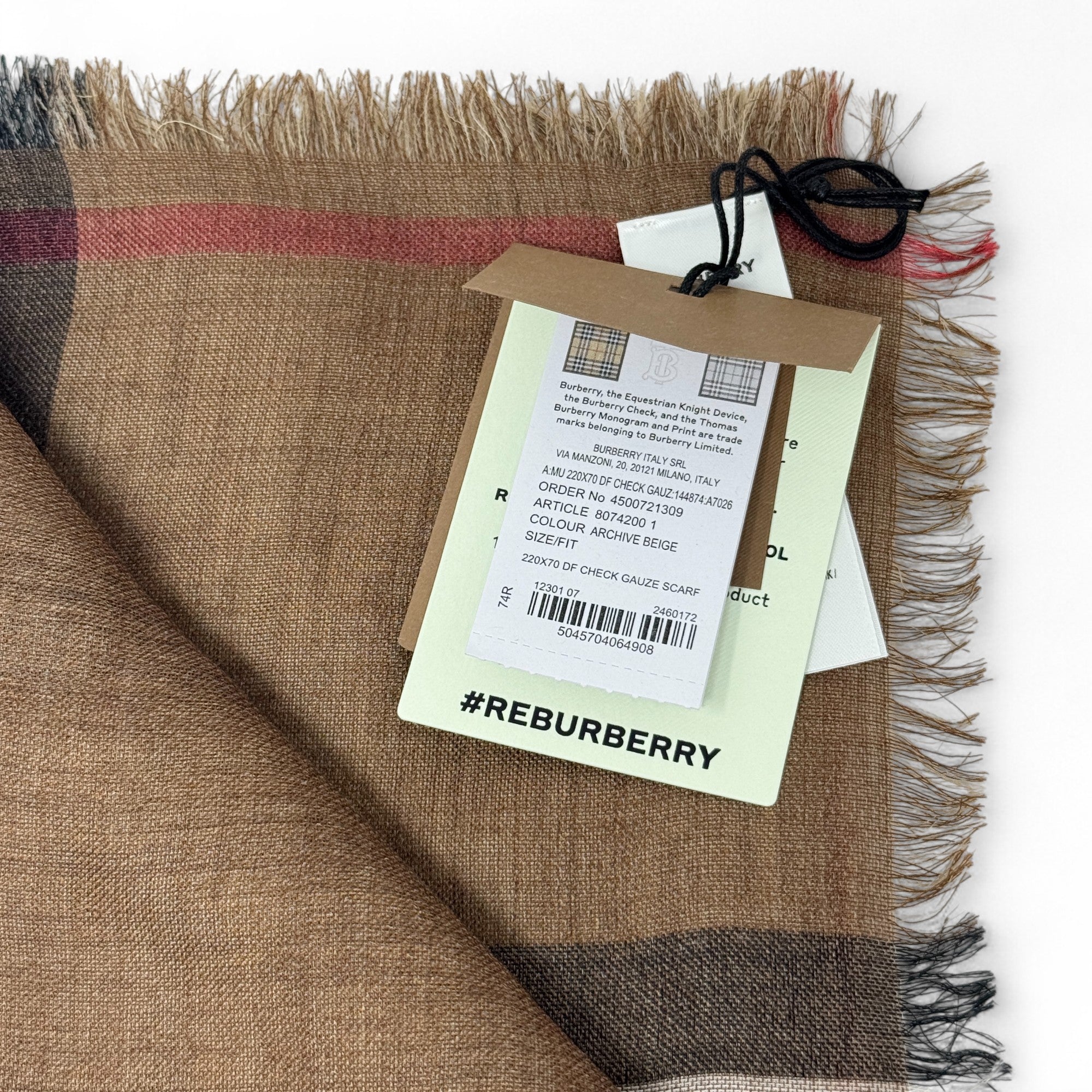 Hotel Kalinga Burberry Blue Label Scarf Kalinga Ashok Burberry