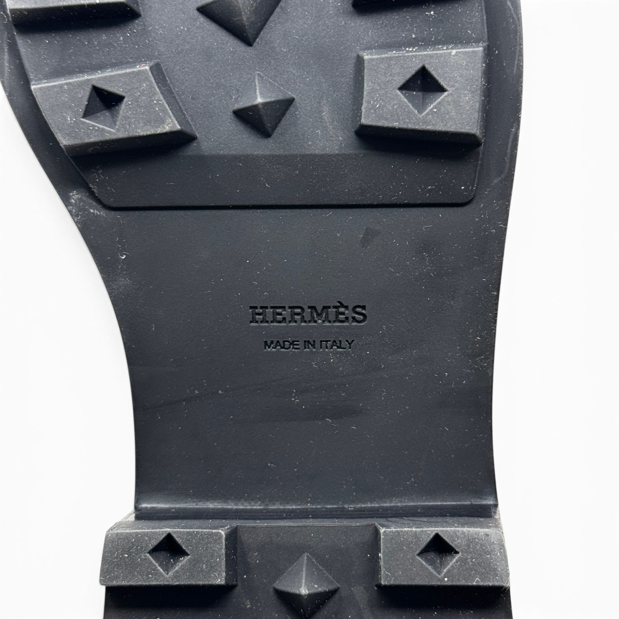 Hermes Rouge H Funk Ankle Boots 37