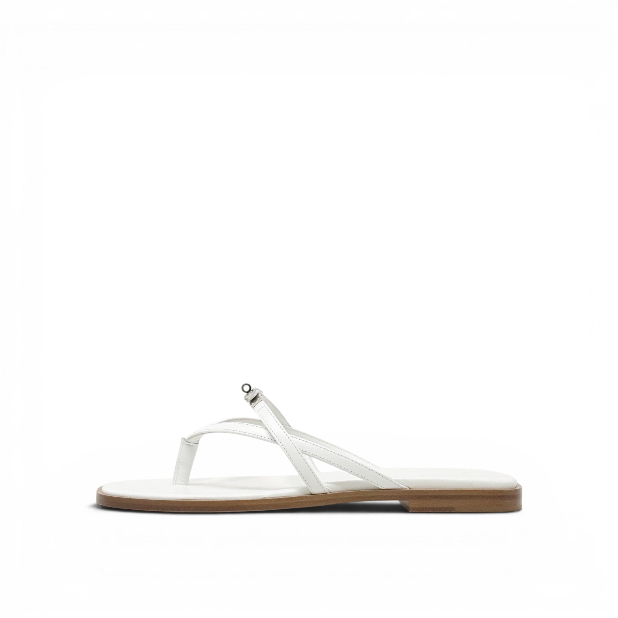 Hermes Blanc Miss Sandal 37.5
