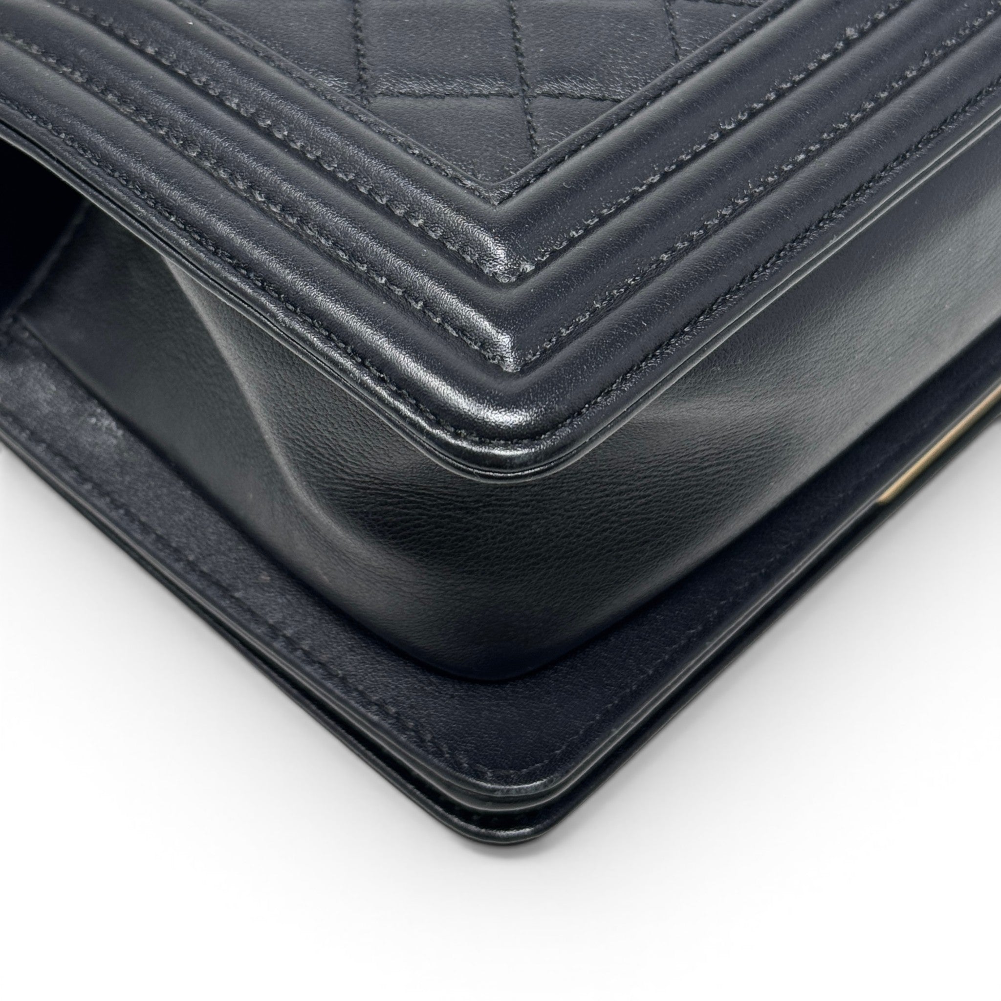 Chanel Black Calfskin Small Boy Bag