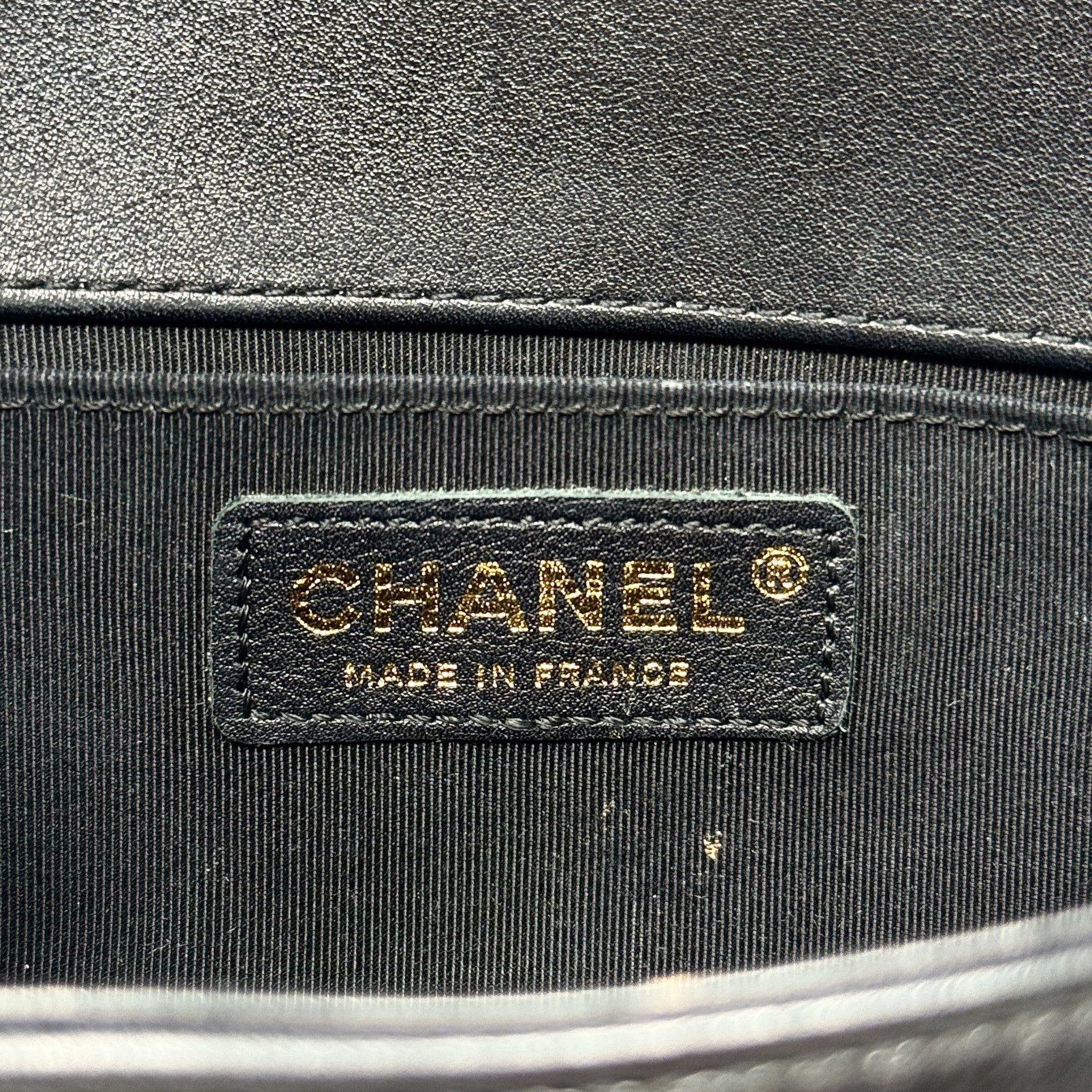 Chanel Black Calfskin Small Boy Bag