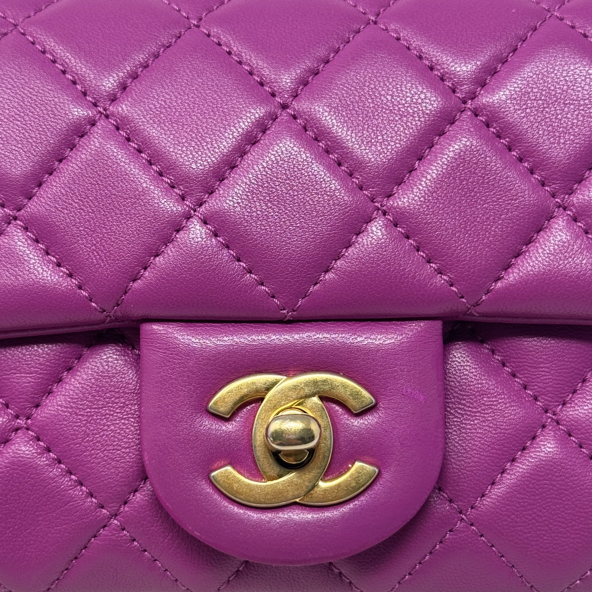 Chanel Purple Mini Pearl Crush Flap