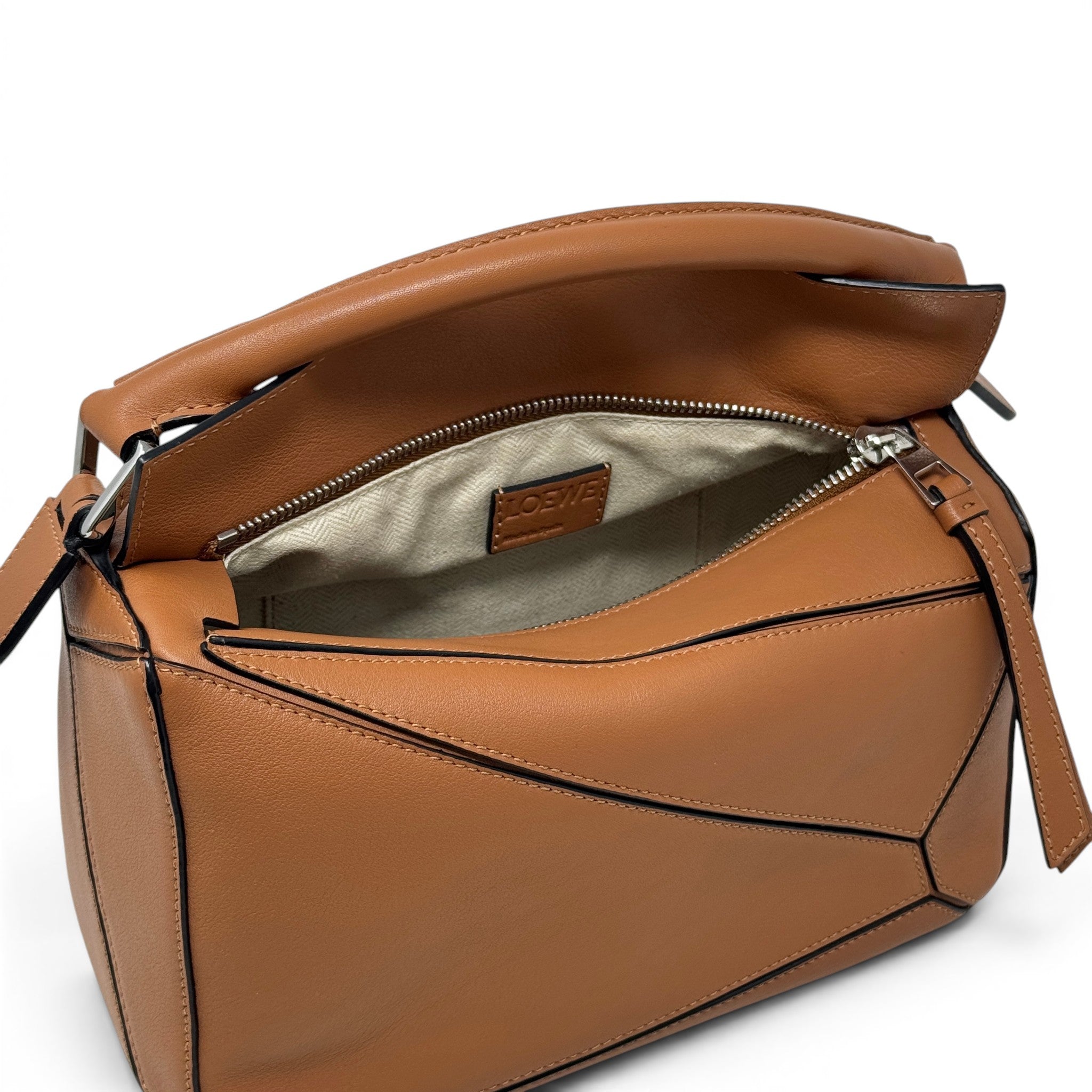 Loewe Tan Small Puzzle Edge Bag