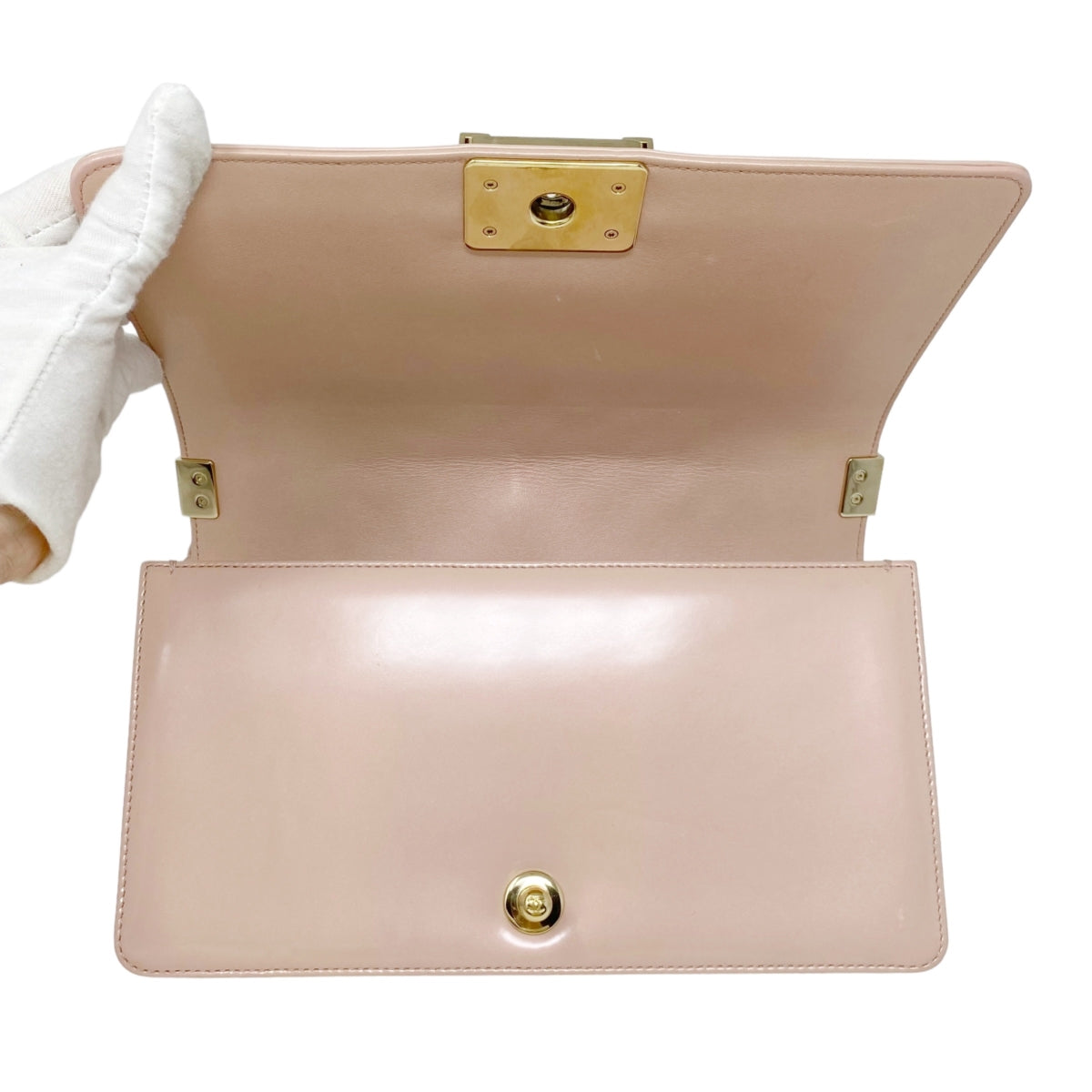 Chanel Iridescent Pink Medium Boy Bag