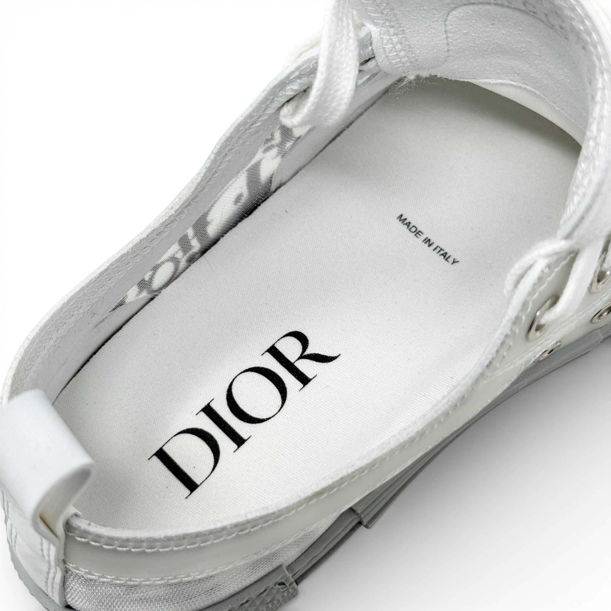 Dior White B23 Low Top Sneakers 37