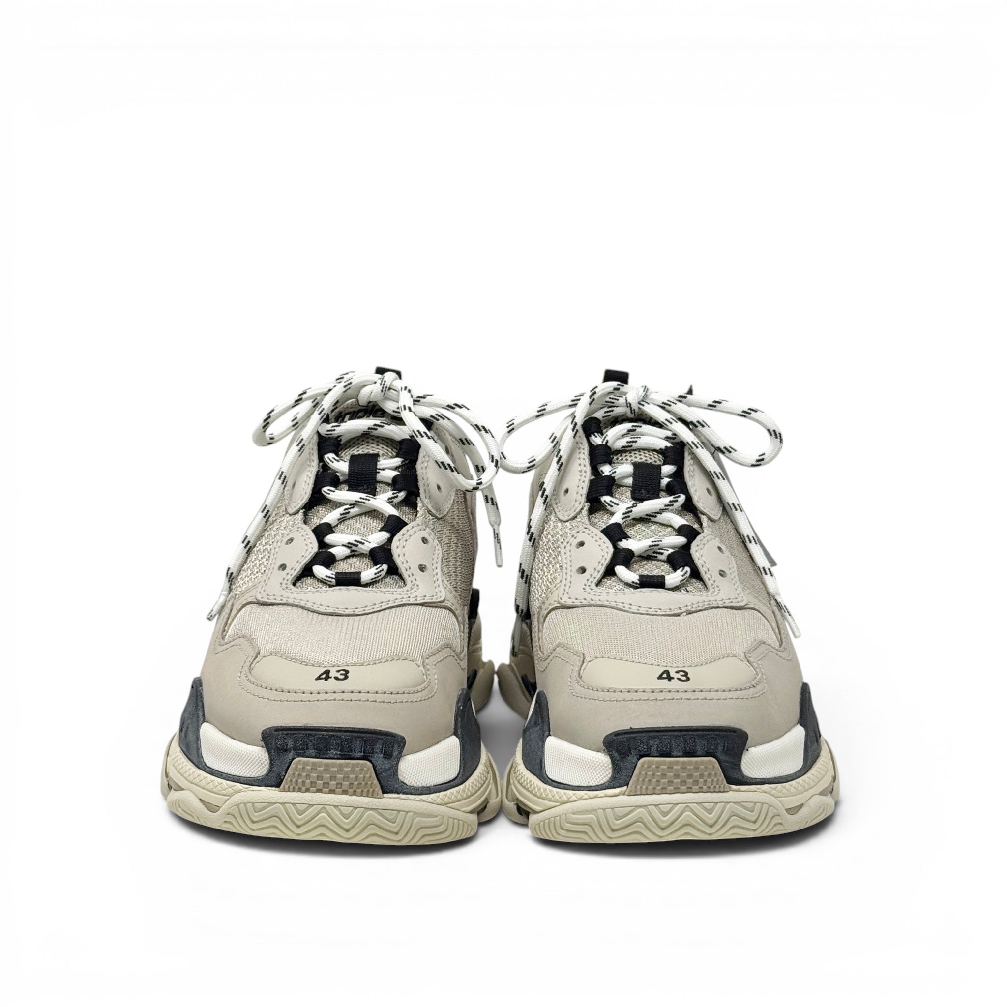 Balenciaga Beige Triple S Sneakers 43