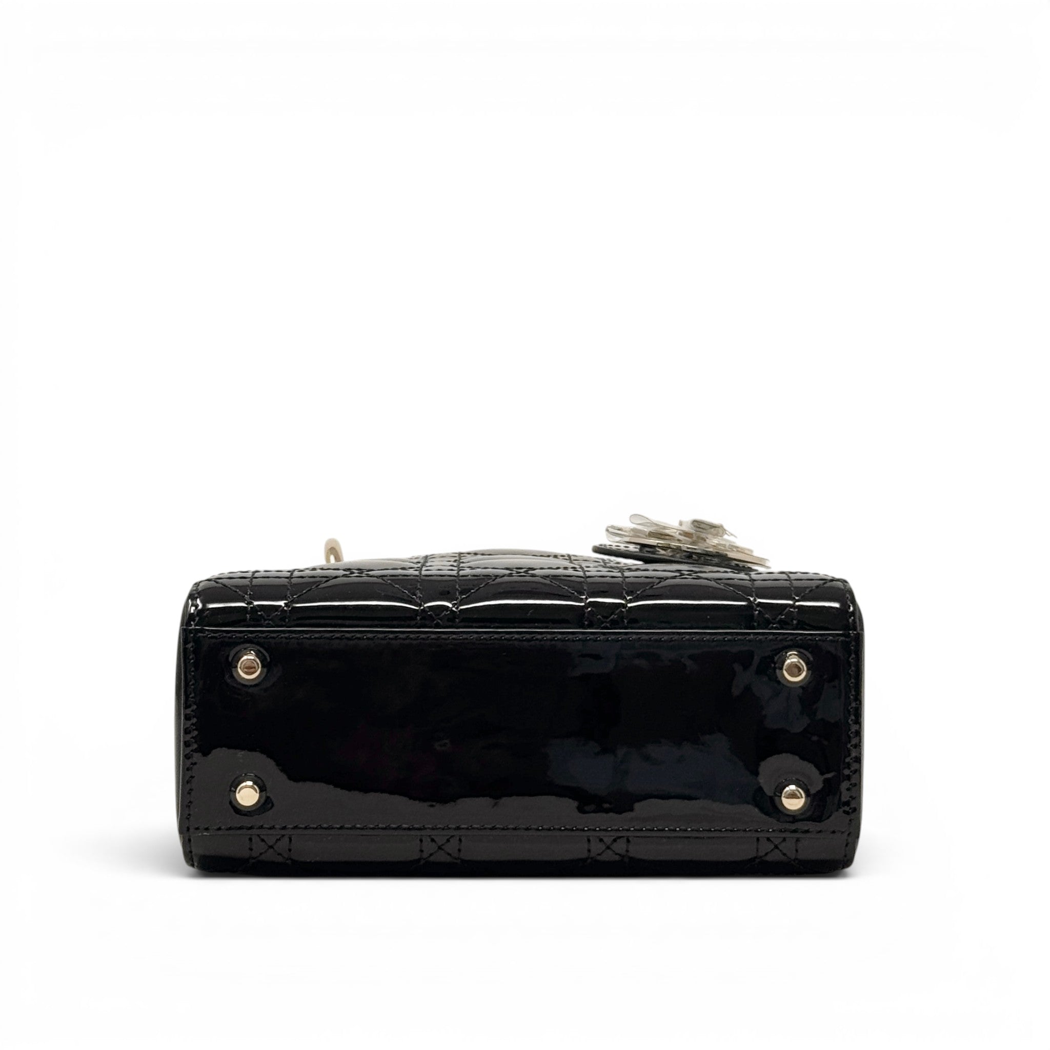 Dior Black Patent Mini Lady Dior