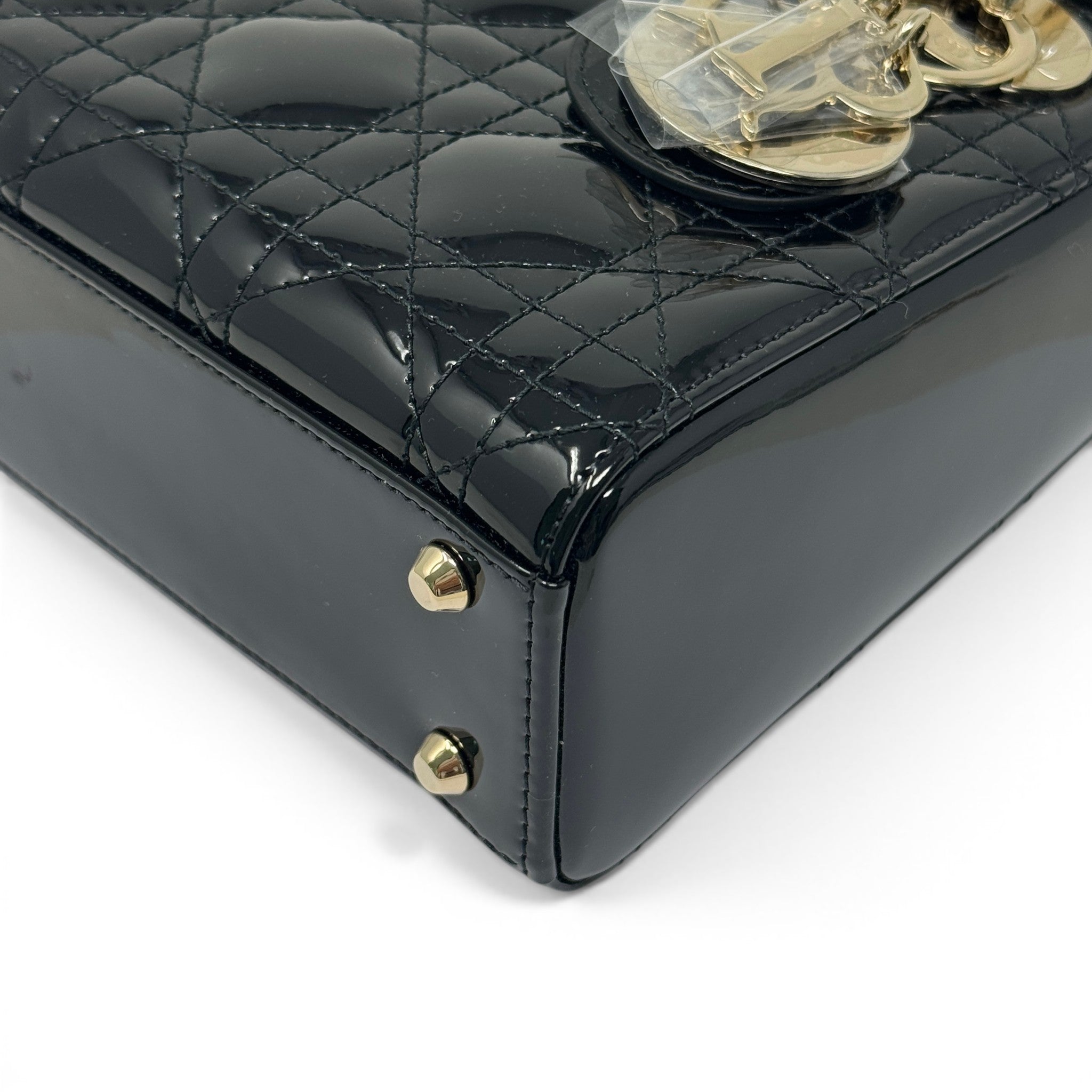 Dior Black Patent Mini Lady Dior
