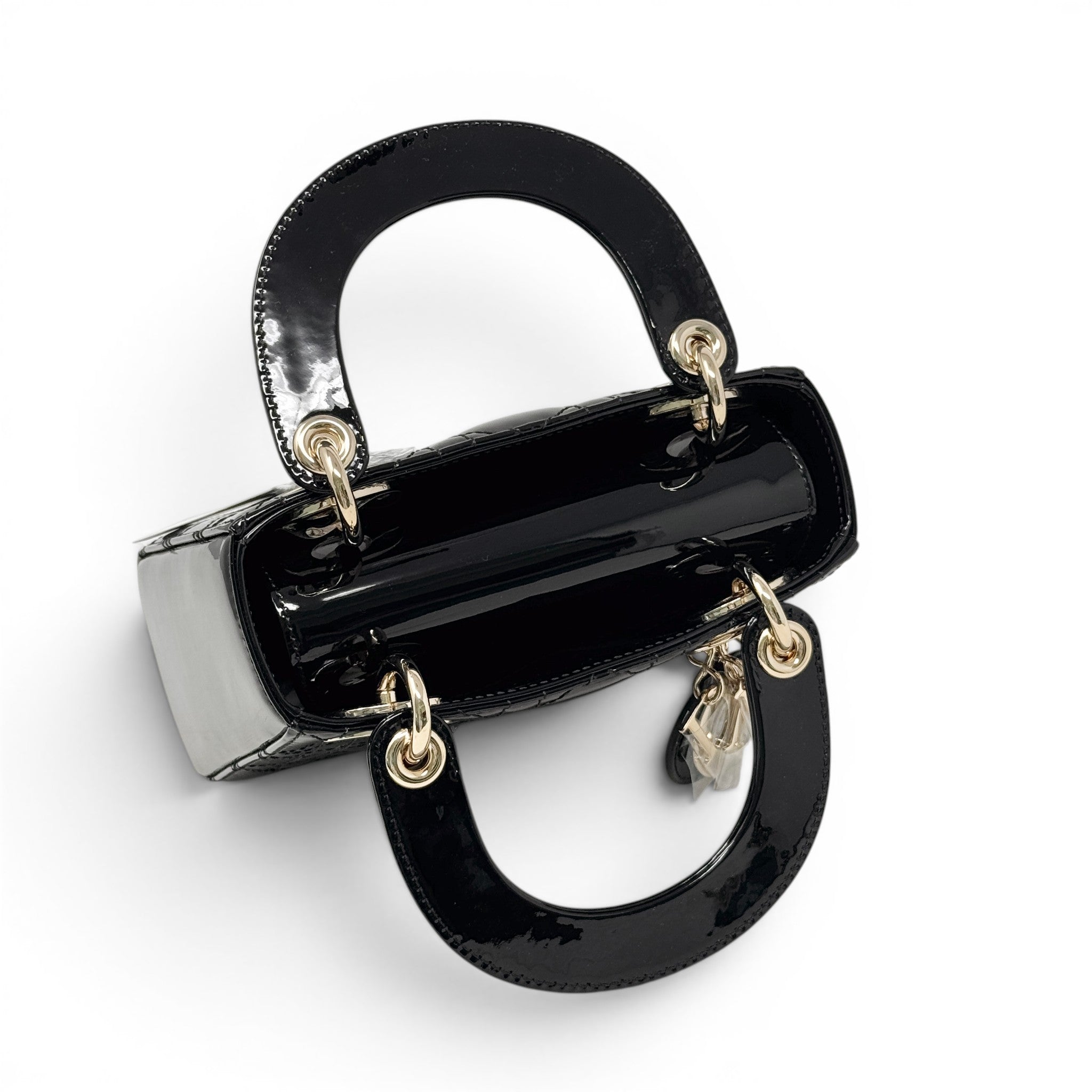 Dior Black Patent Mini Lady Dior