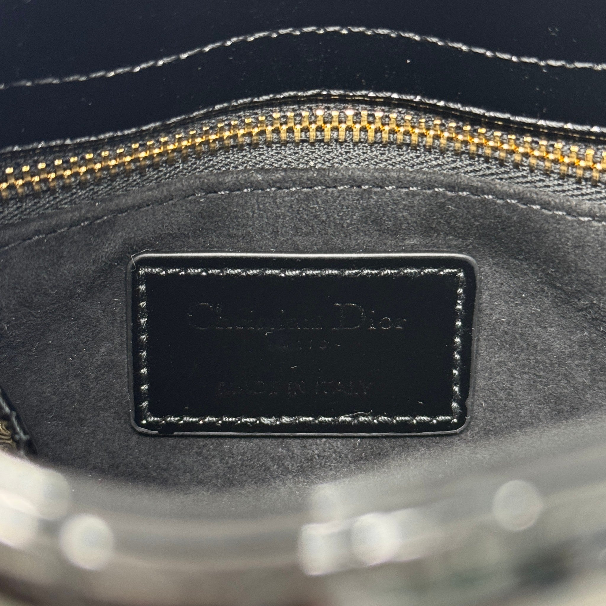 Dior Black Patent Mini Lady Dior