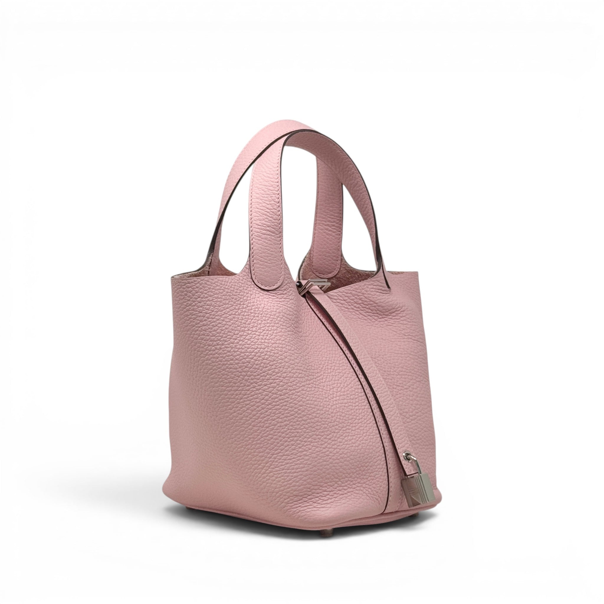 Hermes Rose Sakura Picotin 18