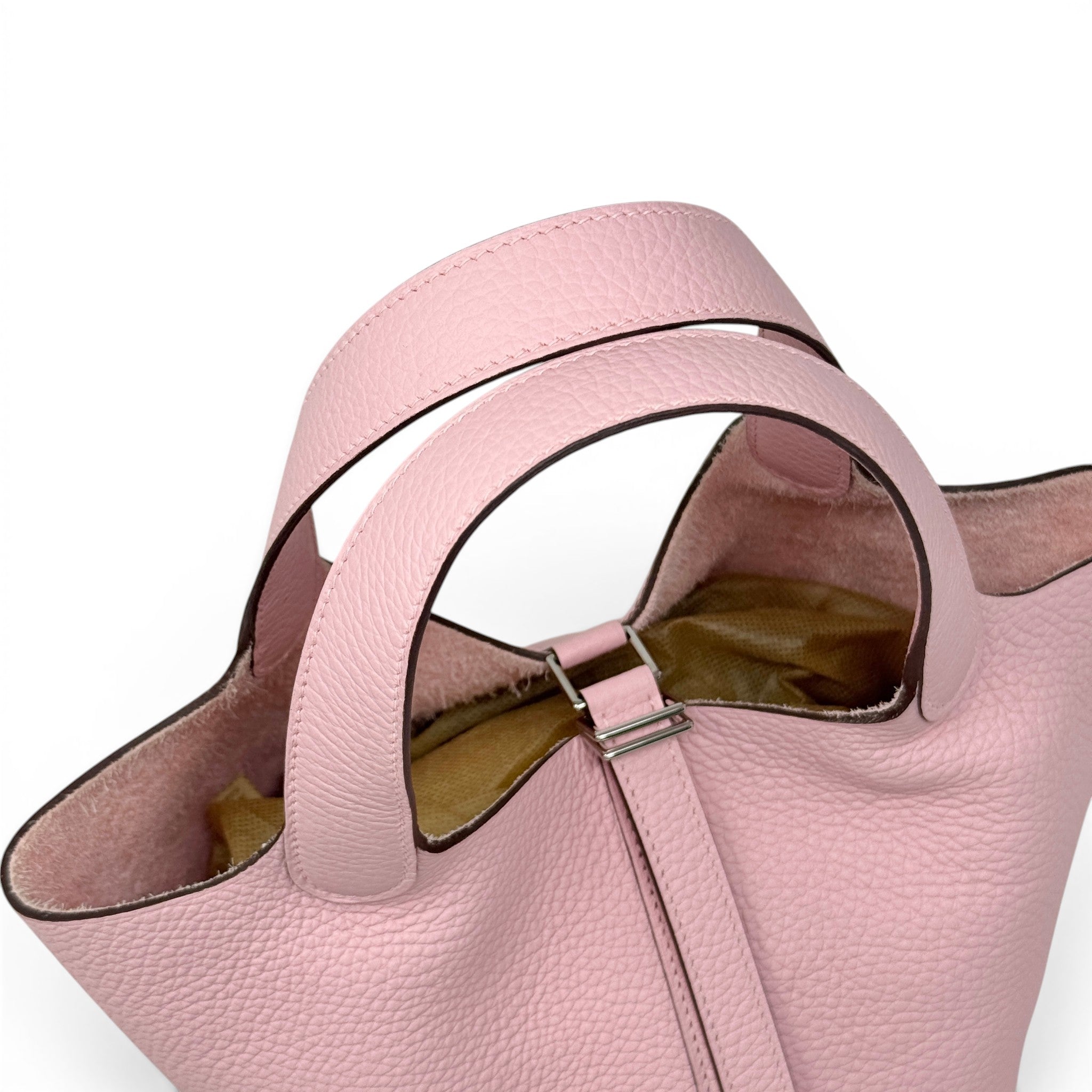 Hermes Rose Sakura Picotin 18
