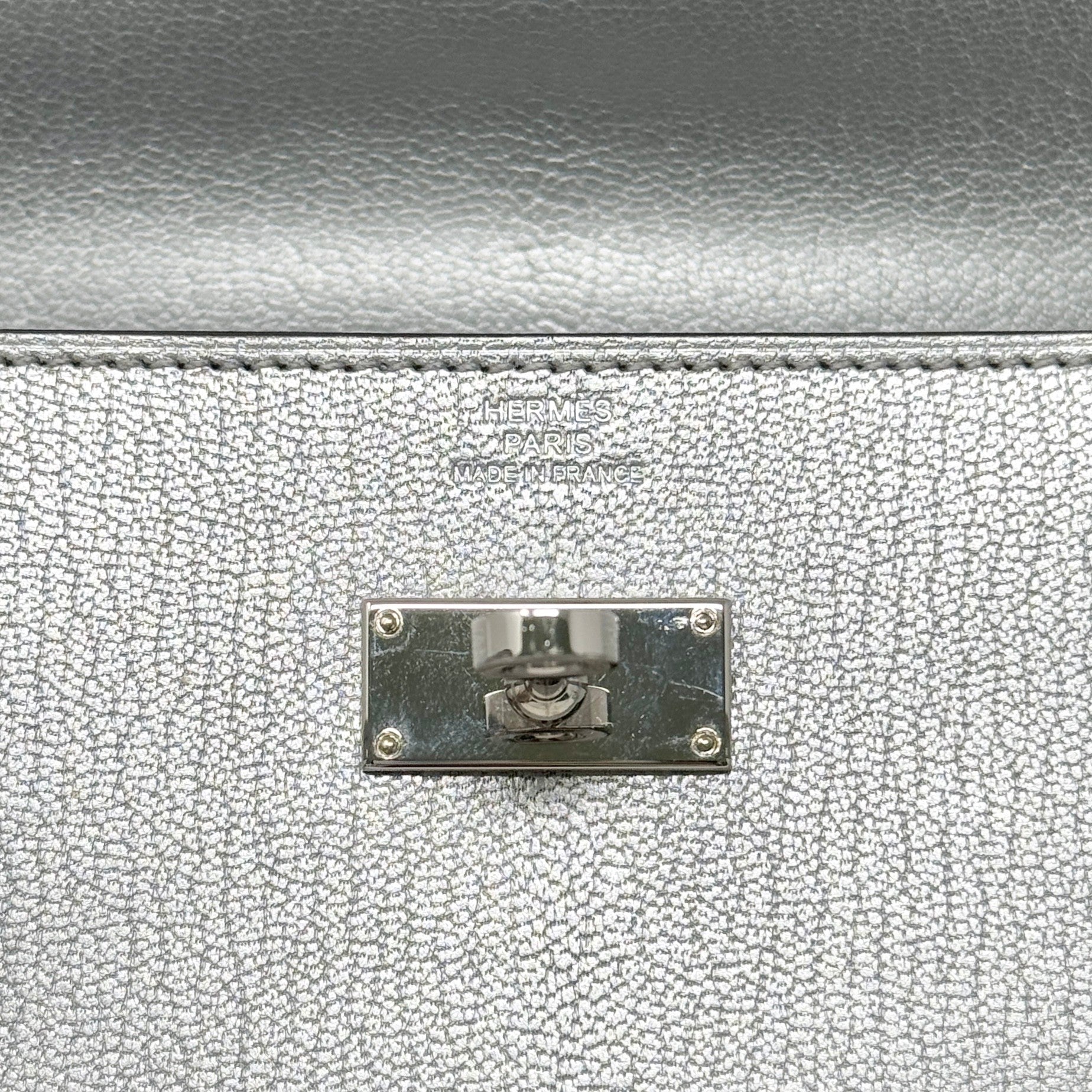 Hermes Silver Kelly On The Go