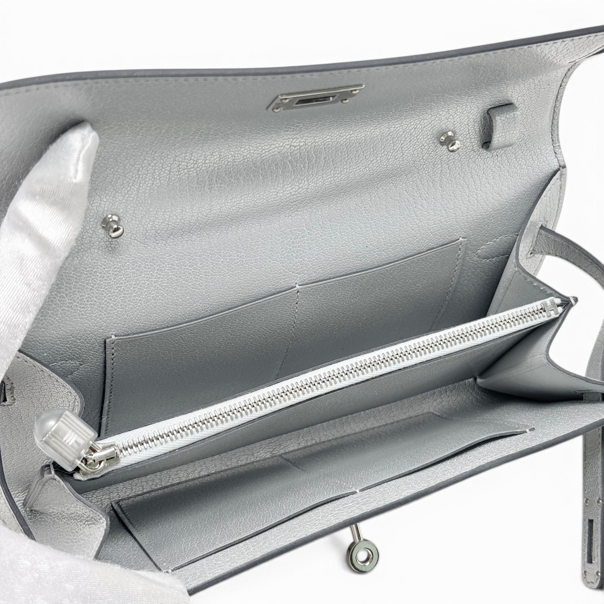 Hermes Silver Kelly On The Go