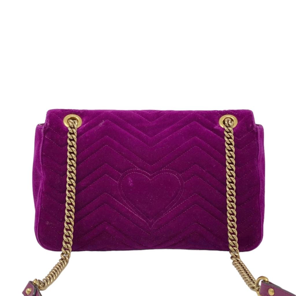 Gucci marmont purple discount velvet