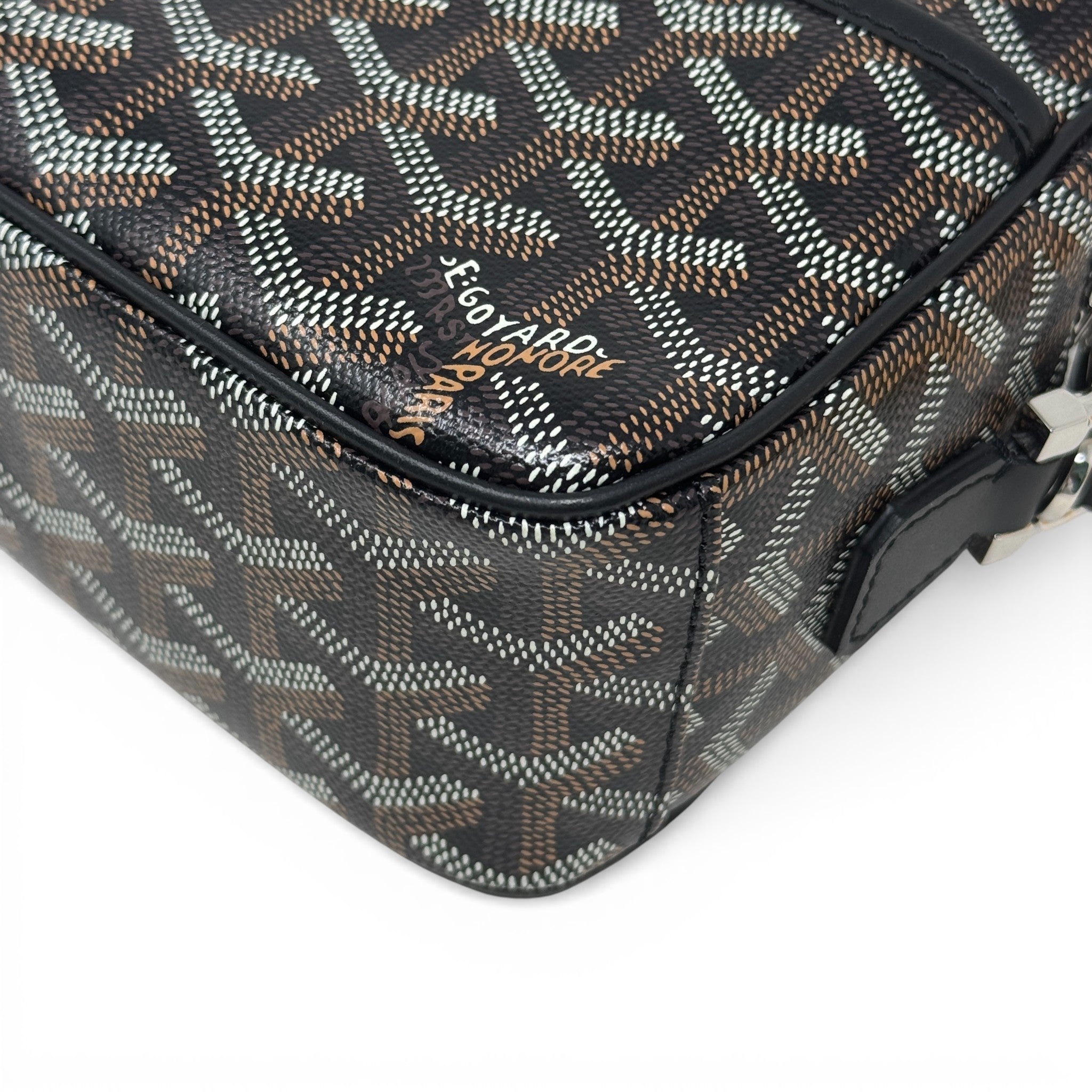 Goyard Black Goyardine Cap Vert Bag