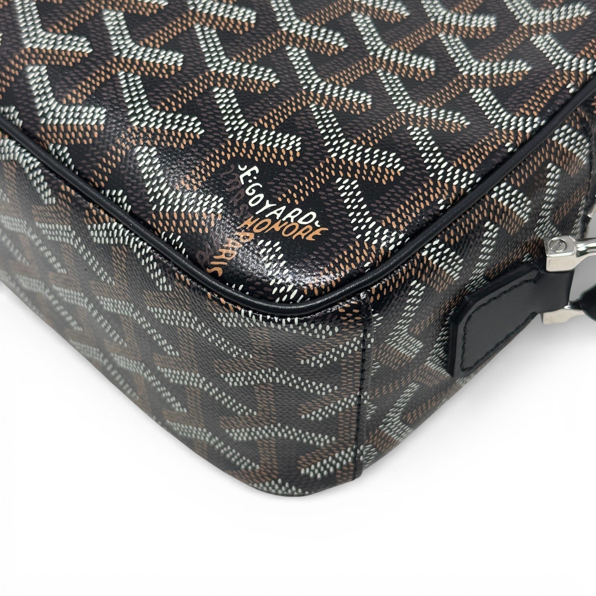 Goyard Black Goyardine Cap Vert Bag