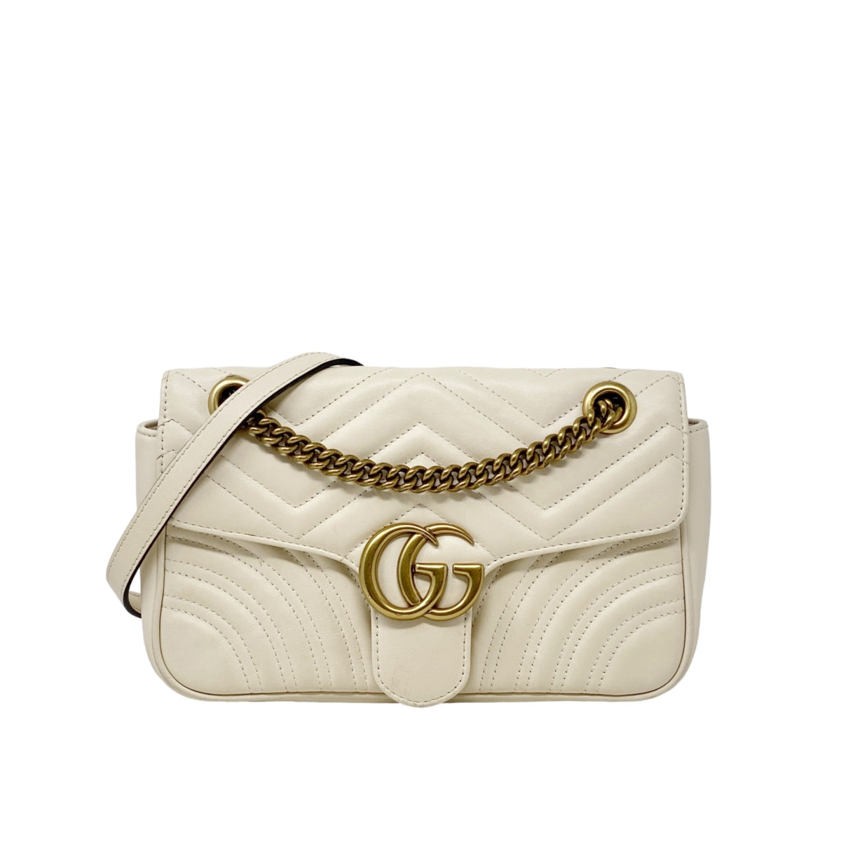 Gucci Ivory Small GG Marmont Bag