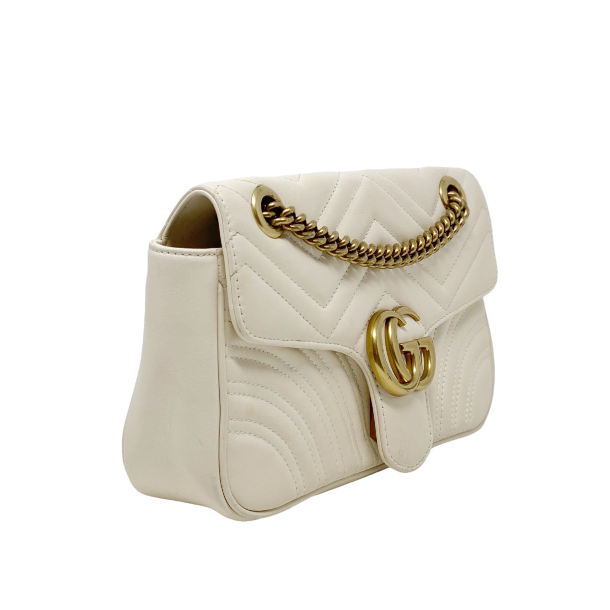 Gucci Ivory Small GG Marmont Bag