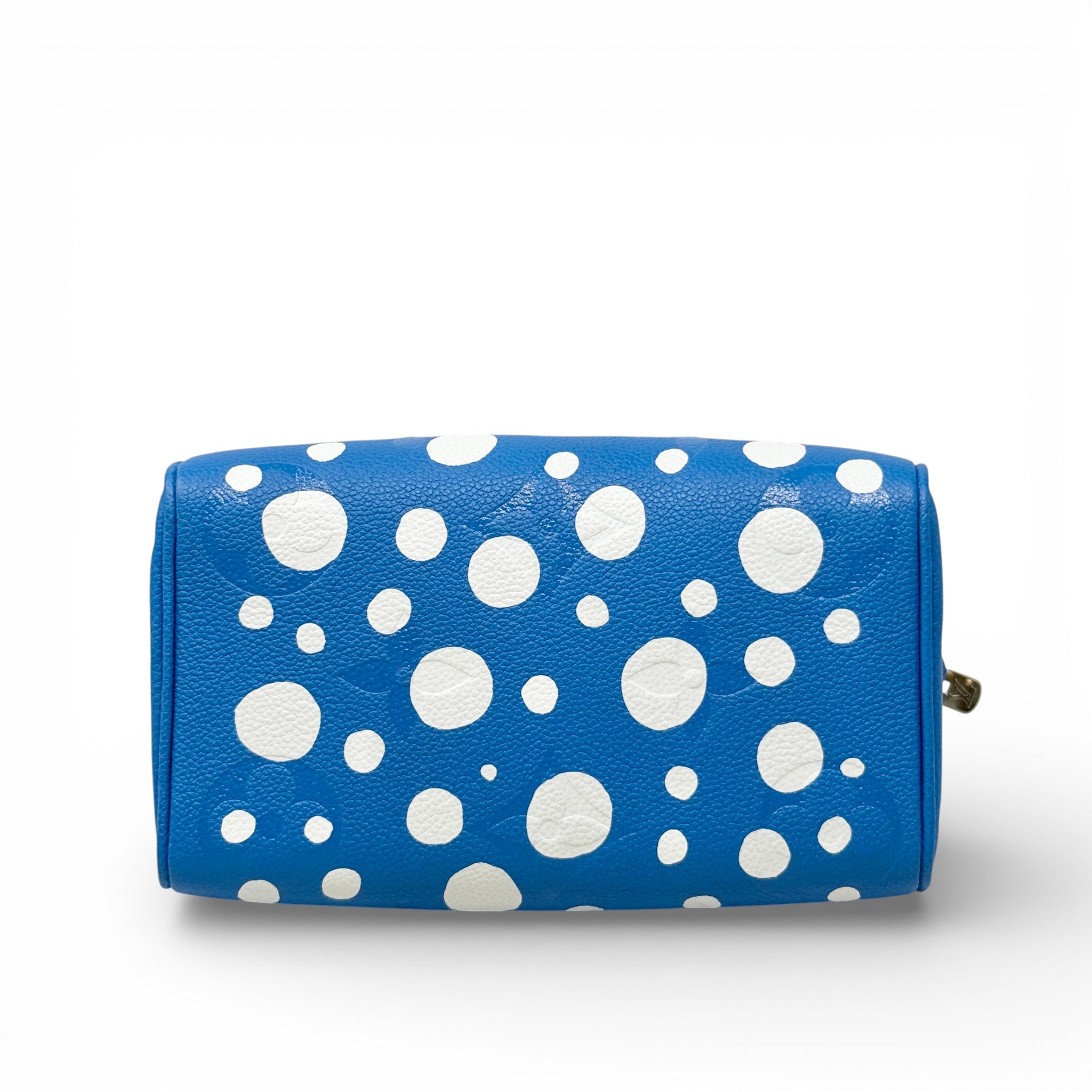 Louis Vuitton Blue Polka Dot Yayoi Kusama Speedy Bandoulière 20