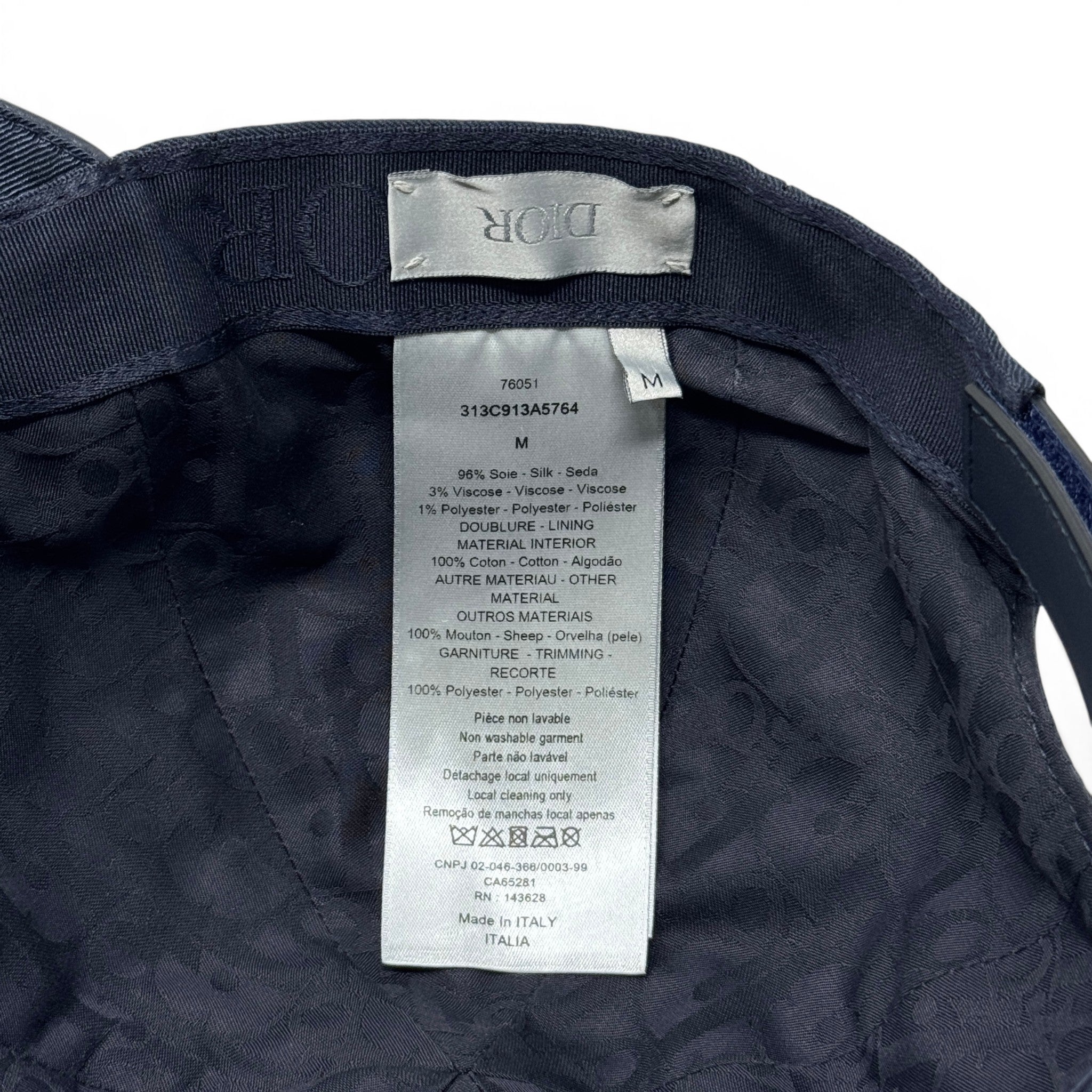 Dior Navy Bee Baseball Cap