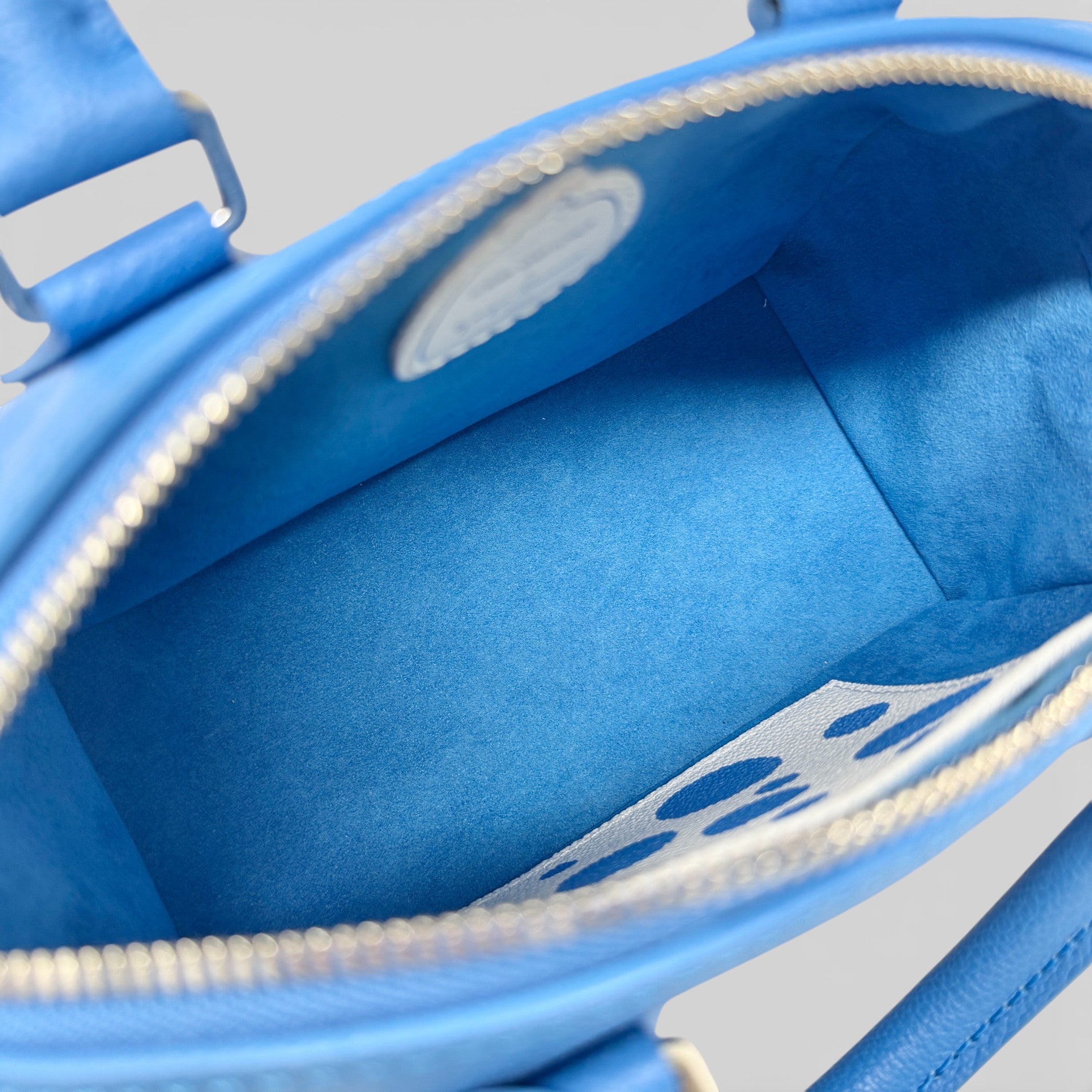 Louis Vuitton Blue Polka Dot Yayoi Kusama Speedy Bandoulière 20