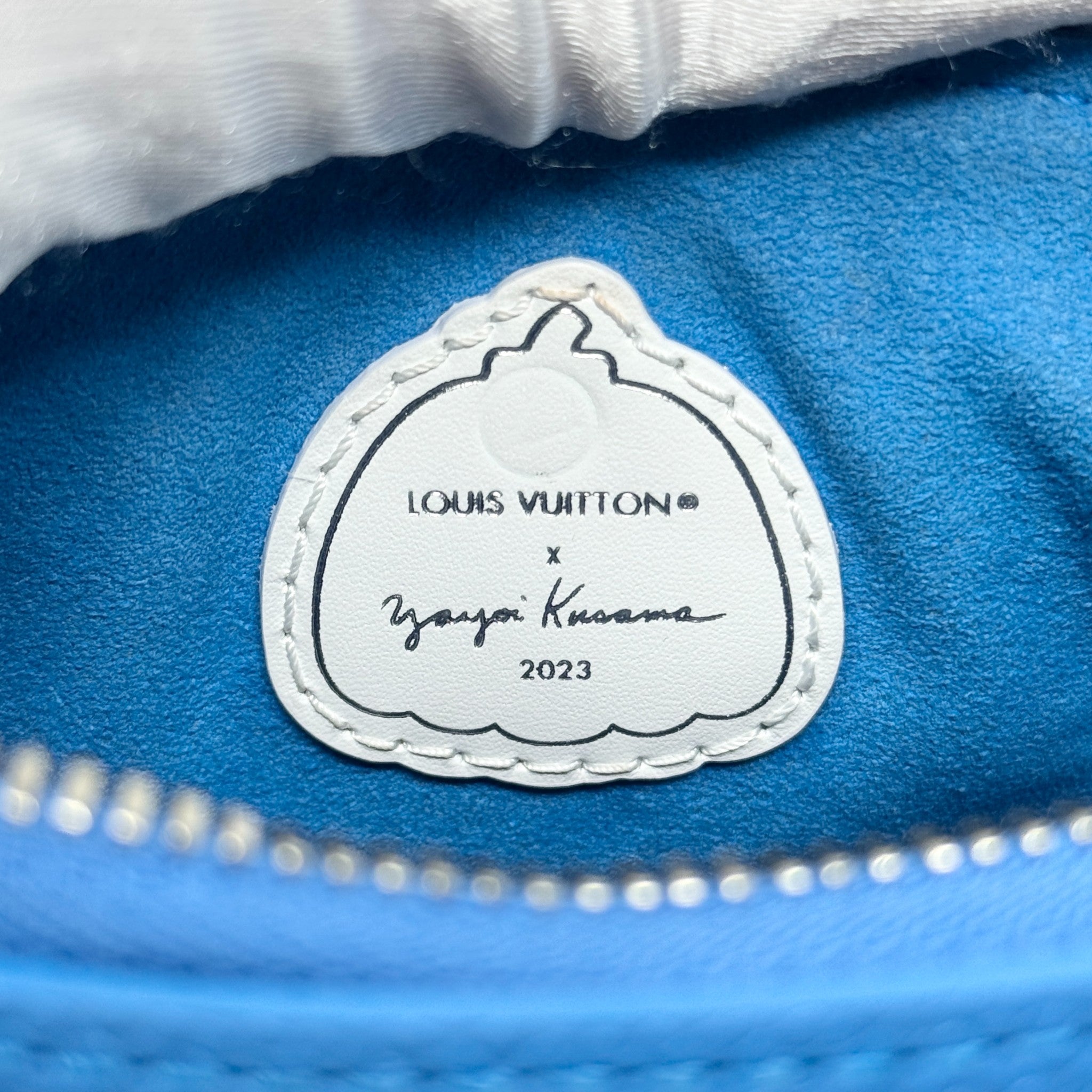 Louis Vuitton Blue Polka Dot Yayoi Kusama Speedy Bandoulière 20