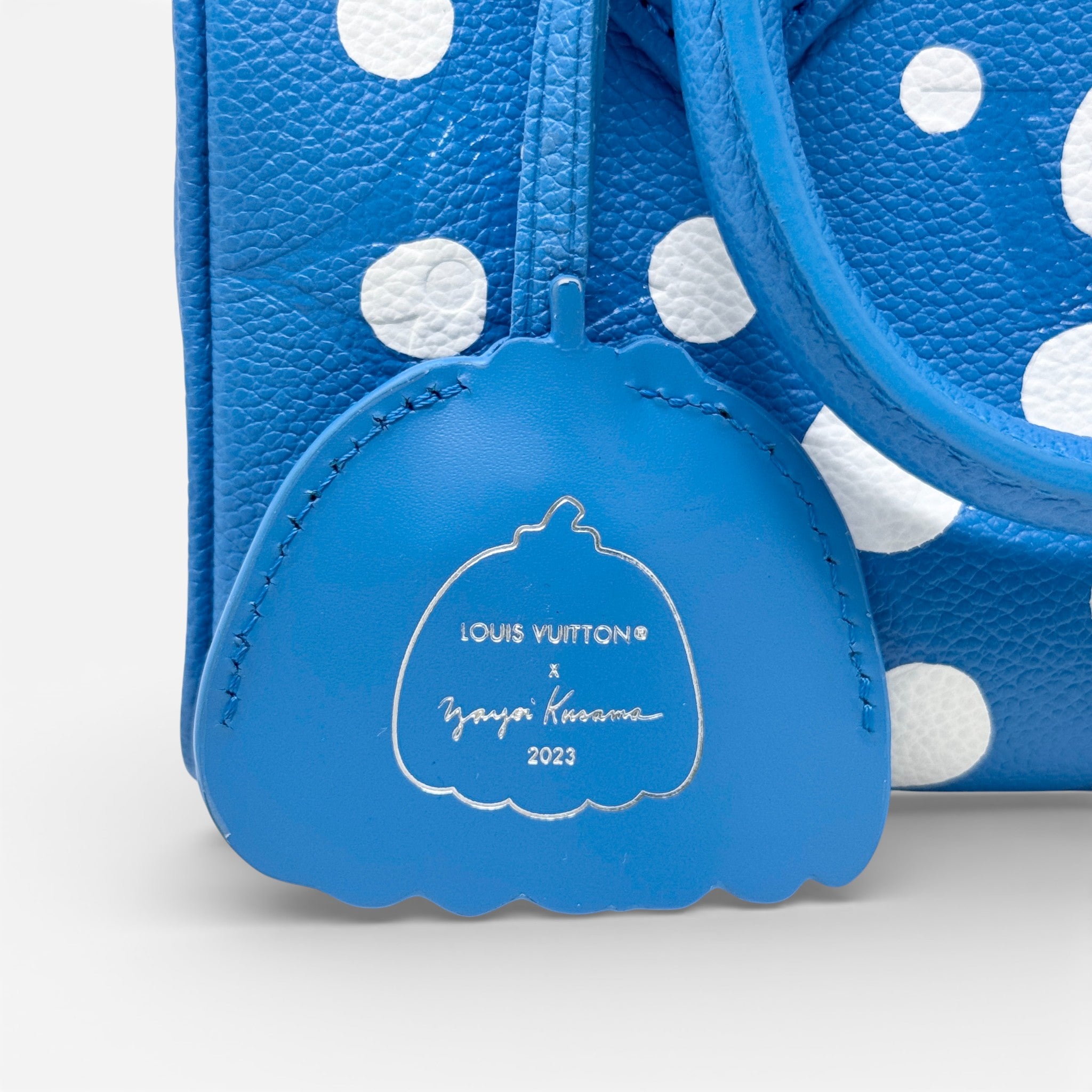 Louis Vuitton Blue Polka Dot Yayoi Kusama Speedy Bandoulière 20