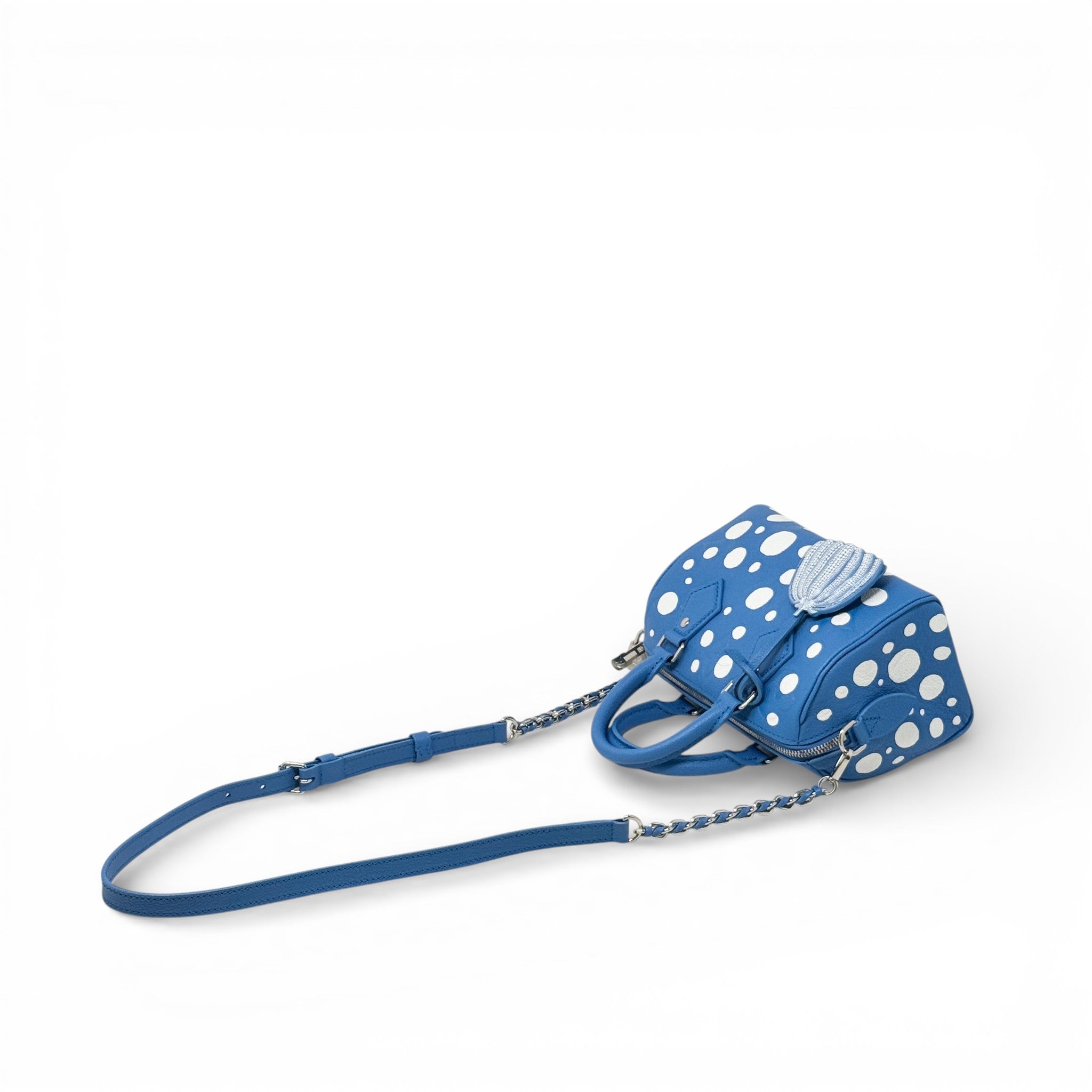 Louis Vuitton Blue Polka Dot Yayoi Kusama Speedy Bandoulière 20