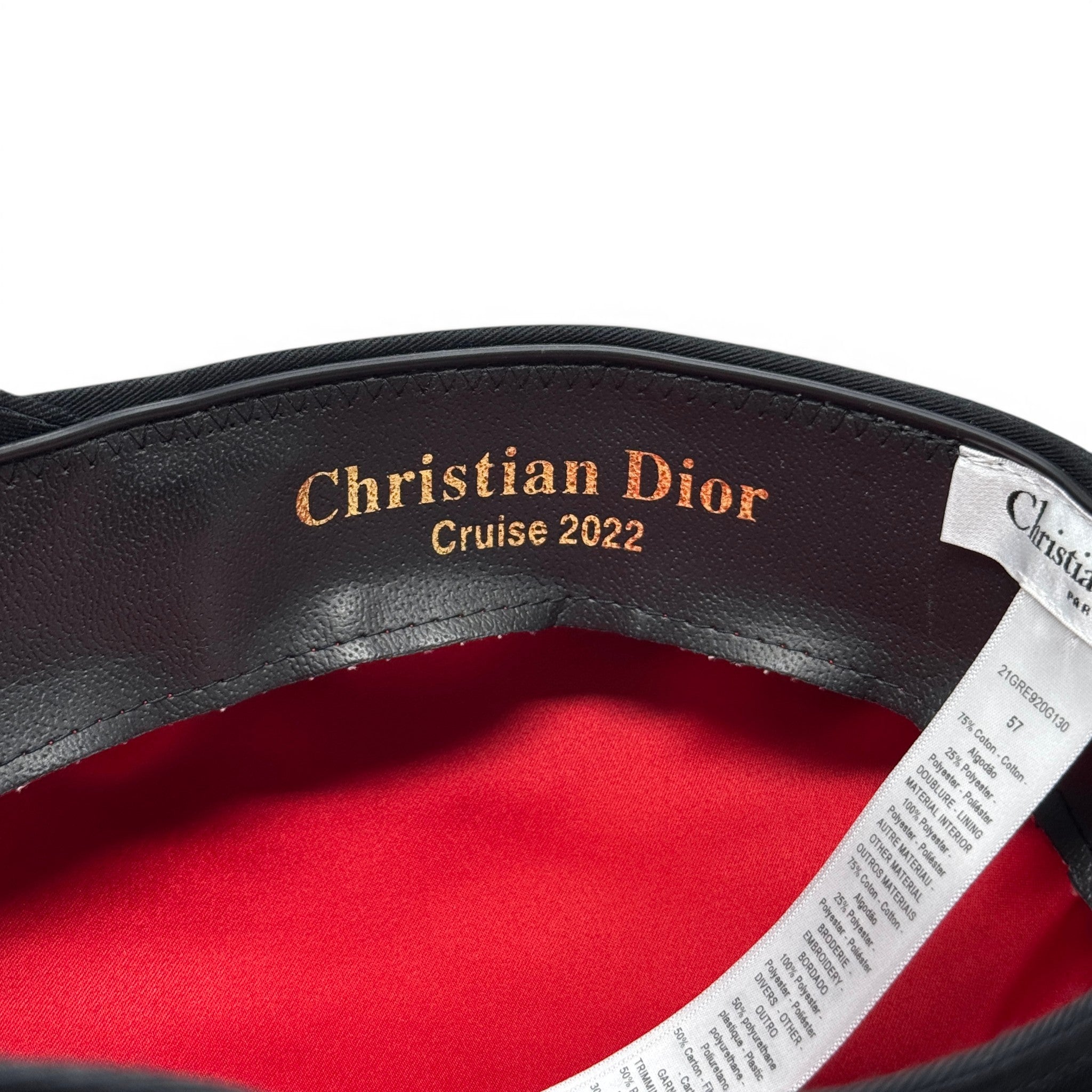 Dior Black Greek Fisherman Cap