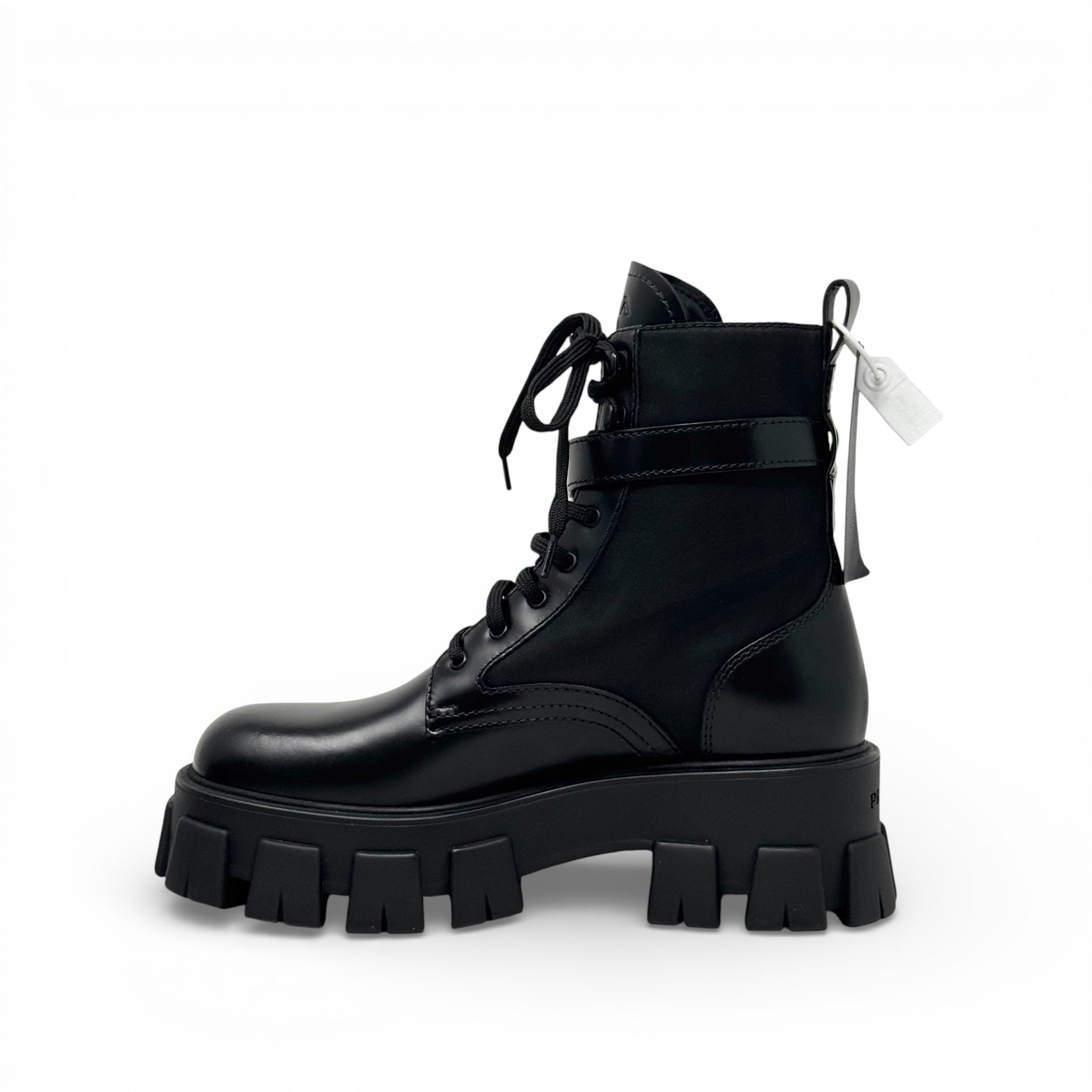 Prada Black Re-Nylon Boots 38 With Pouch