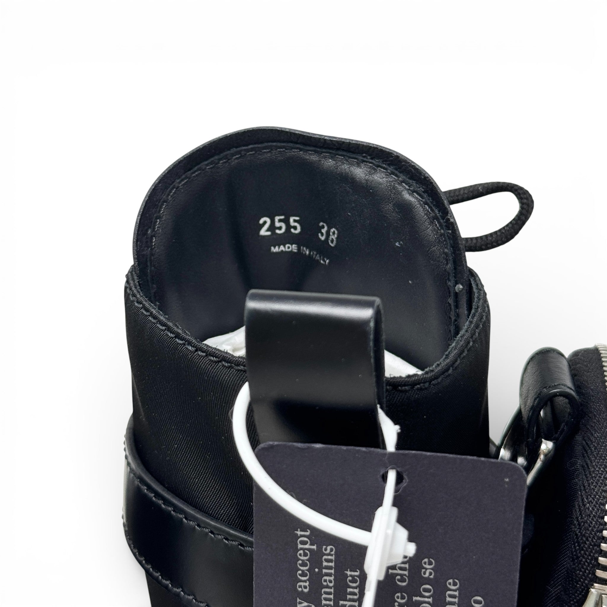 Prada Black Re-Nylon Boots 38 With Pouch