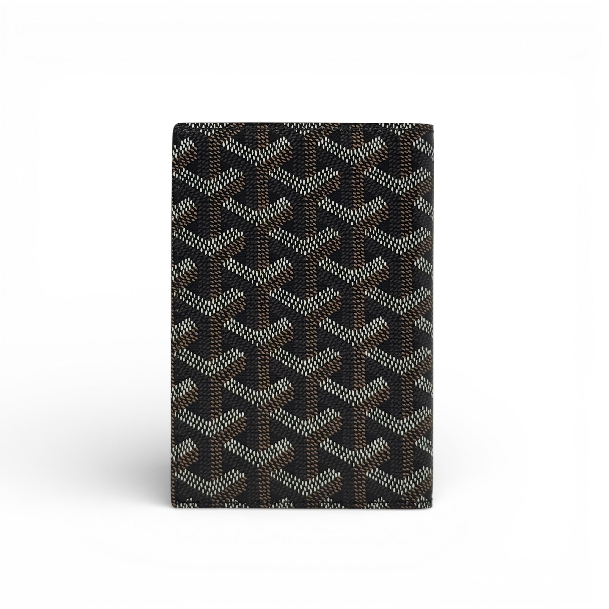 Goyard Black Goyardine Grenelle Passport Cover